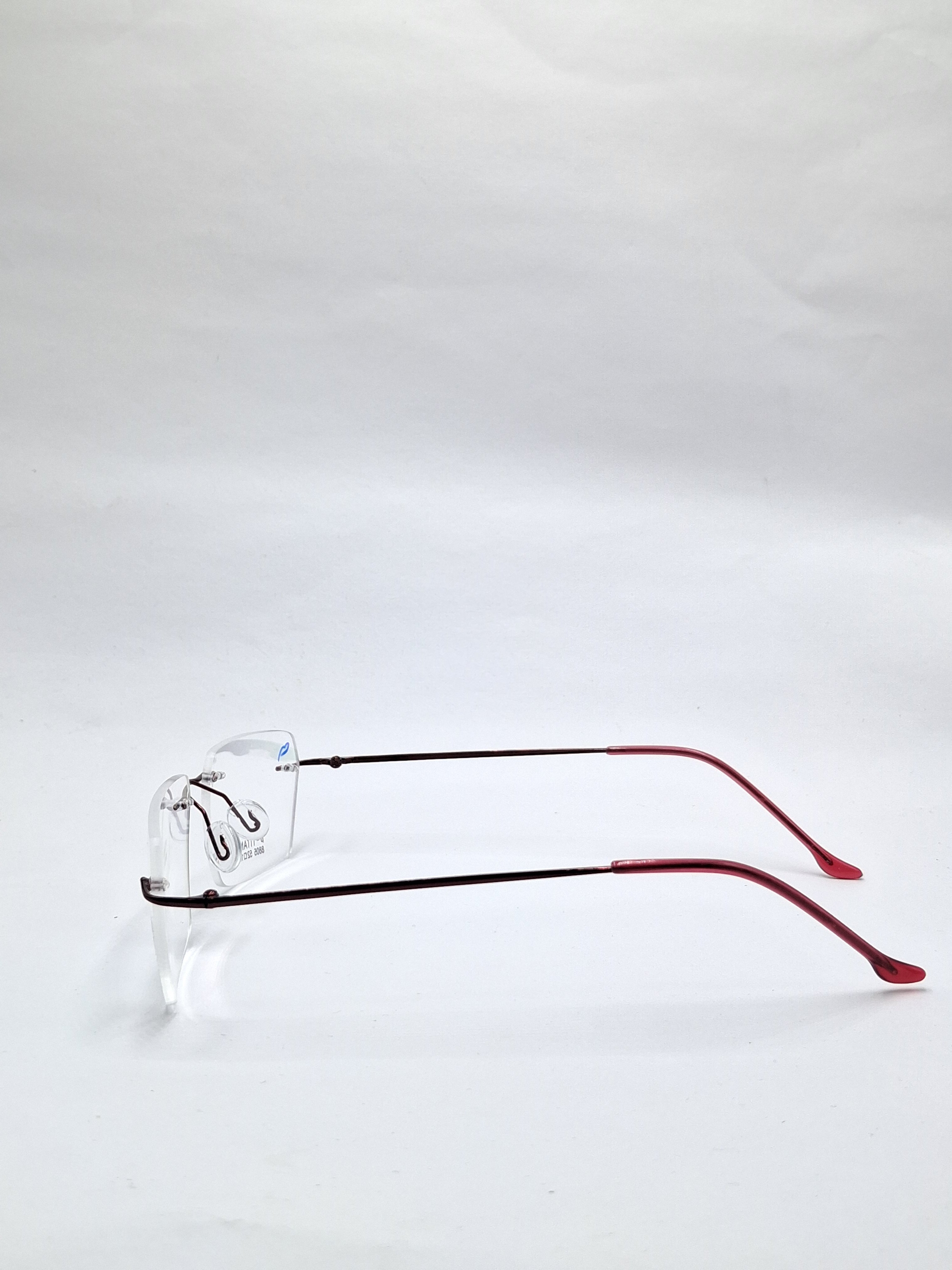 vision plus frame less red frame