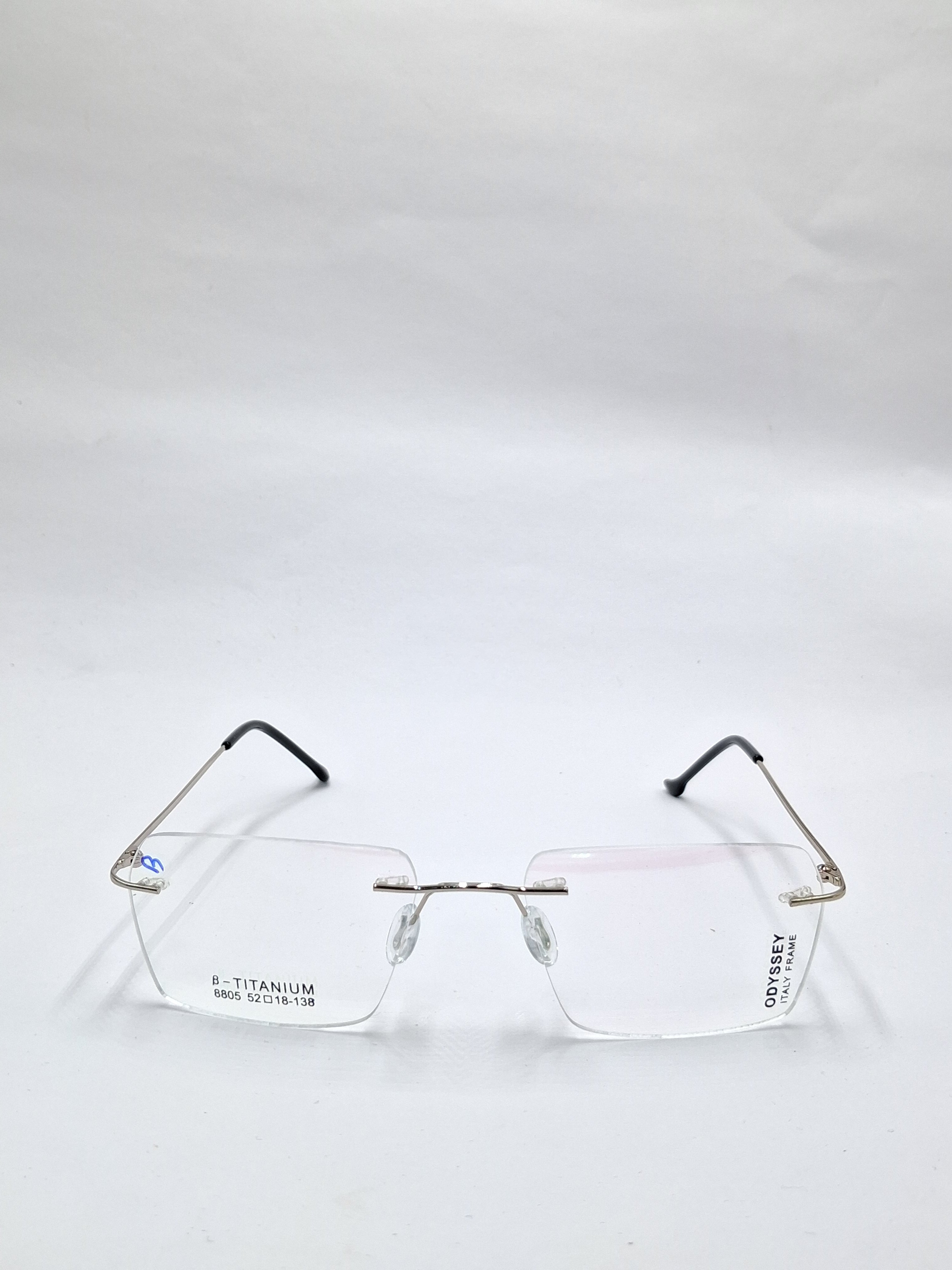 vision plus frame less silver frame