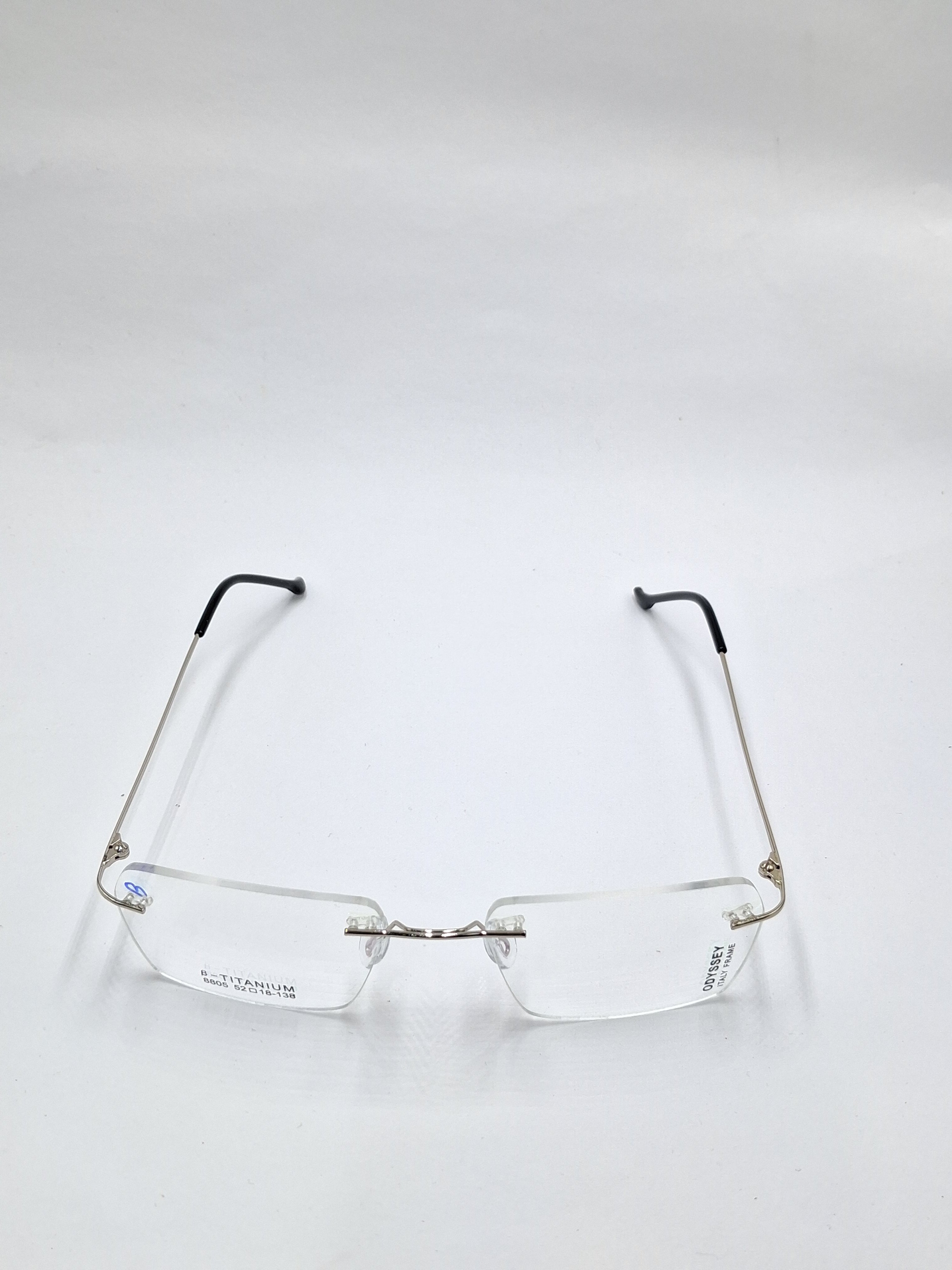 vision plus frame less silver frame