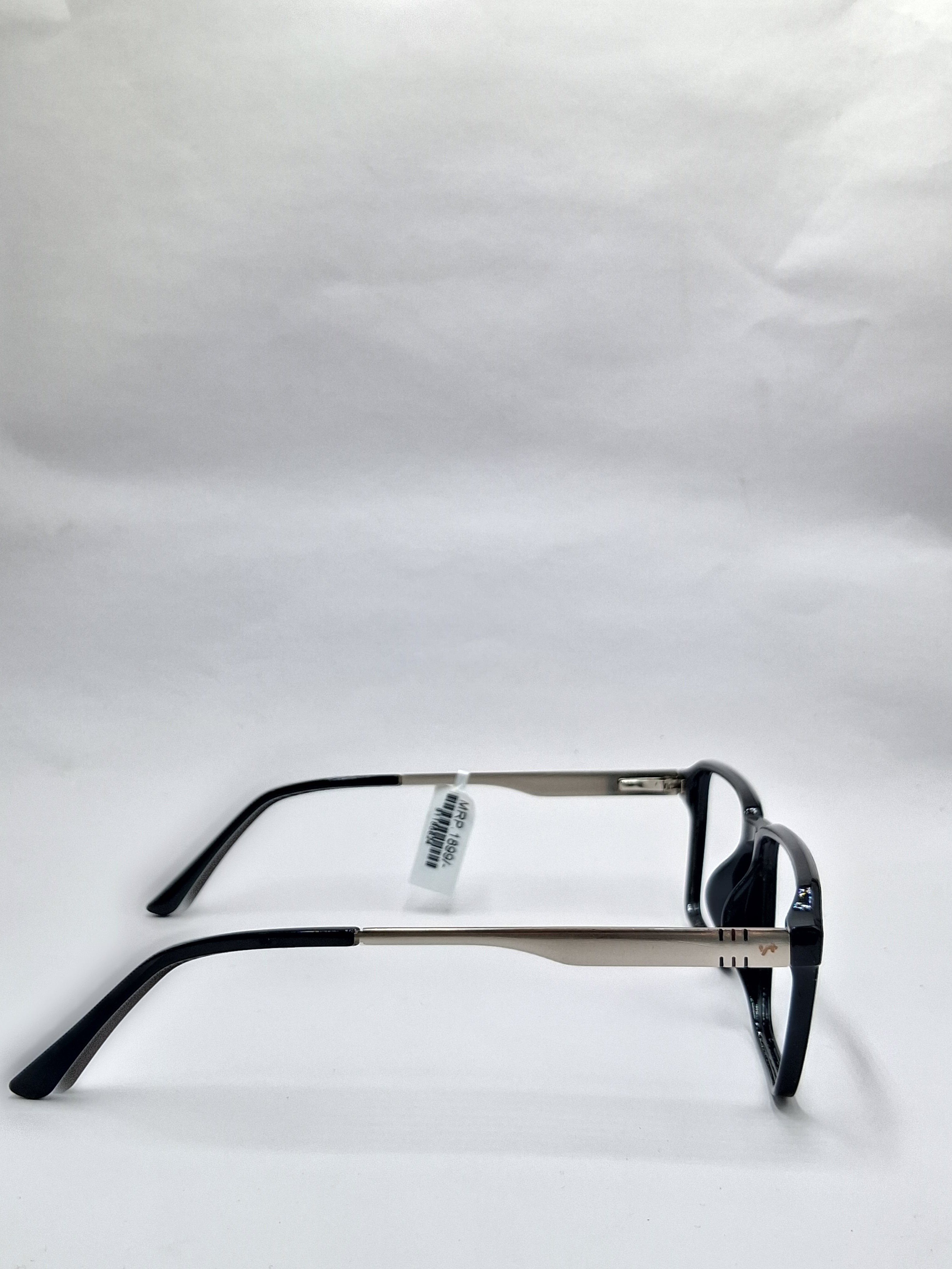vision plus black and silver frame