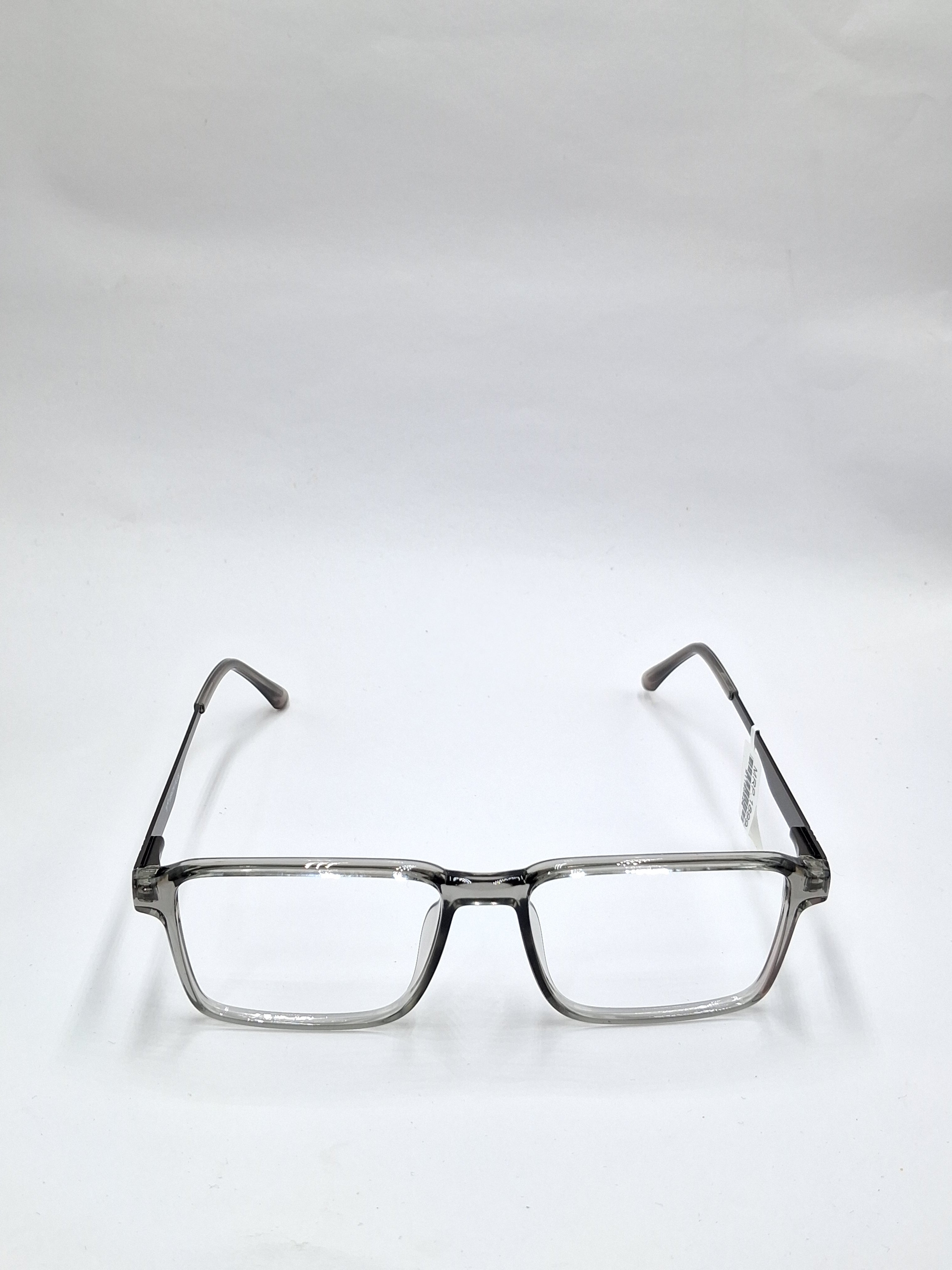 vision plus transparent silver frame