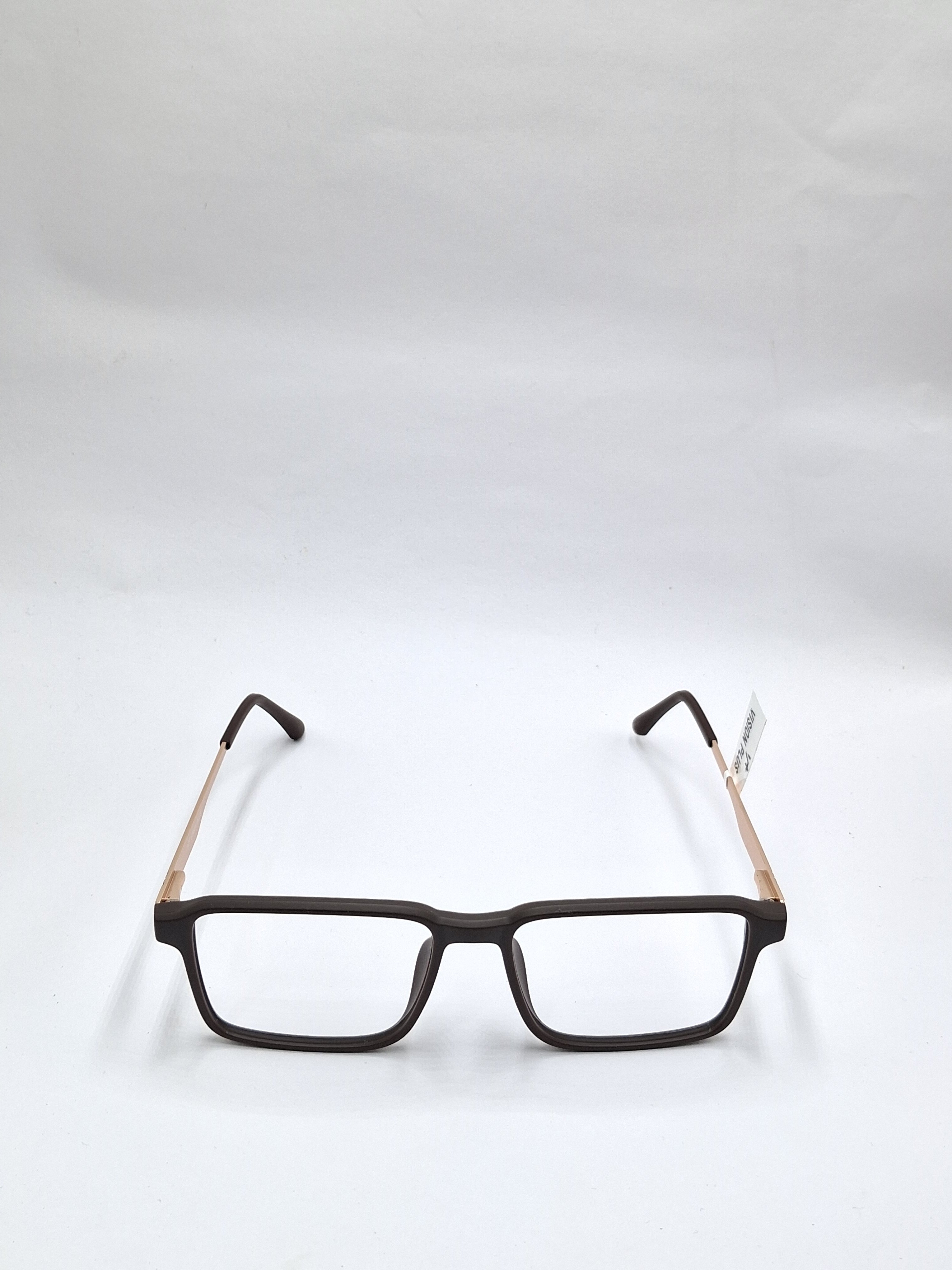 vision plus matte brown and gold frame
