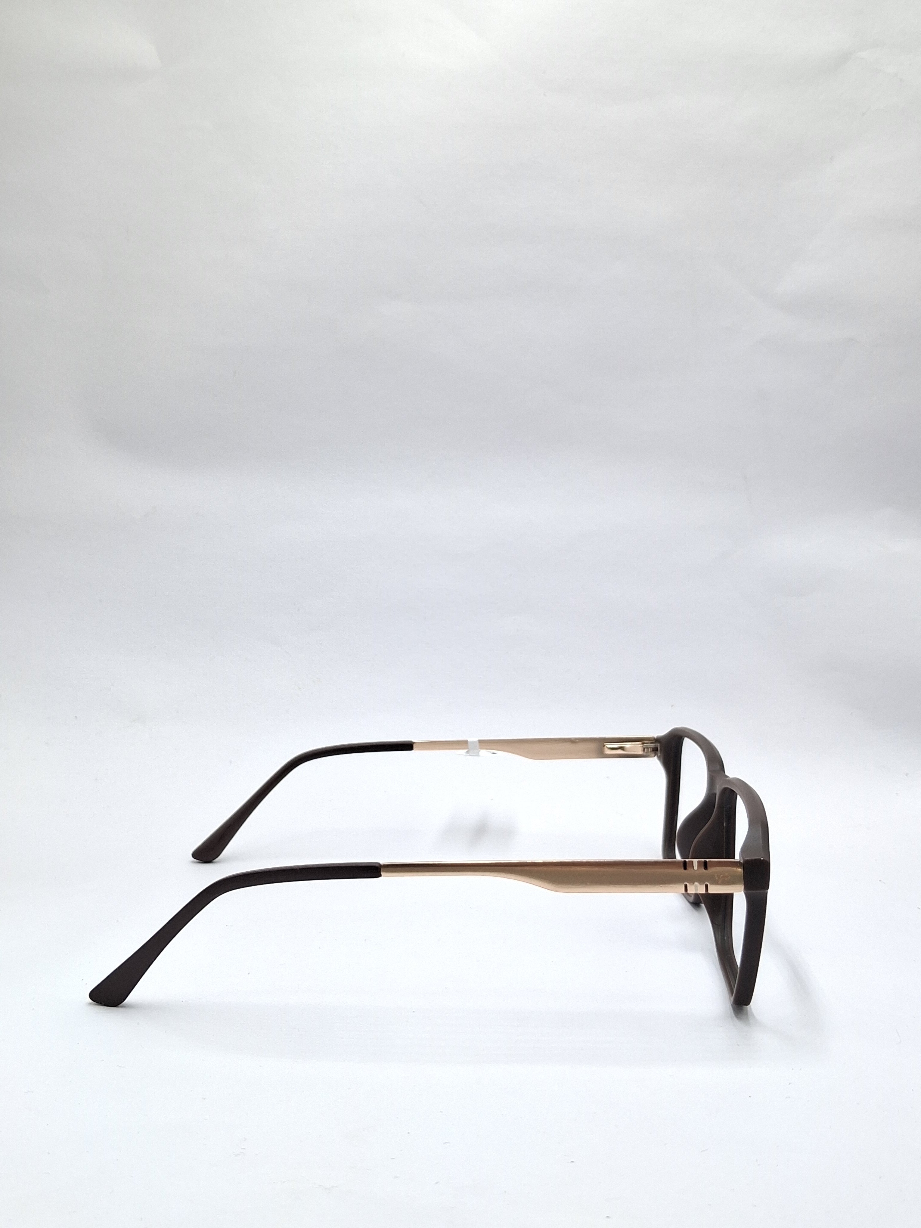 vision plus matte brown and gold frame