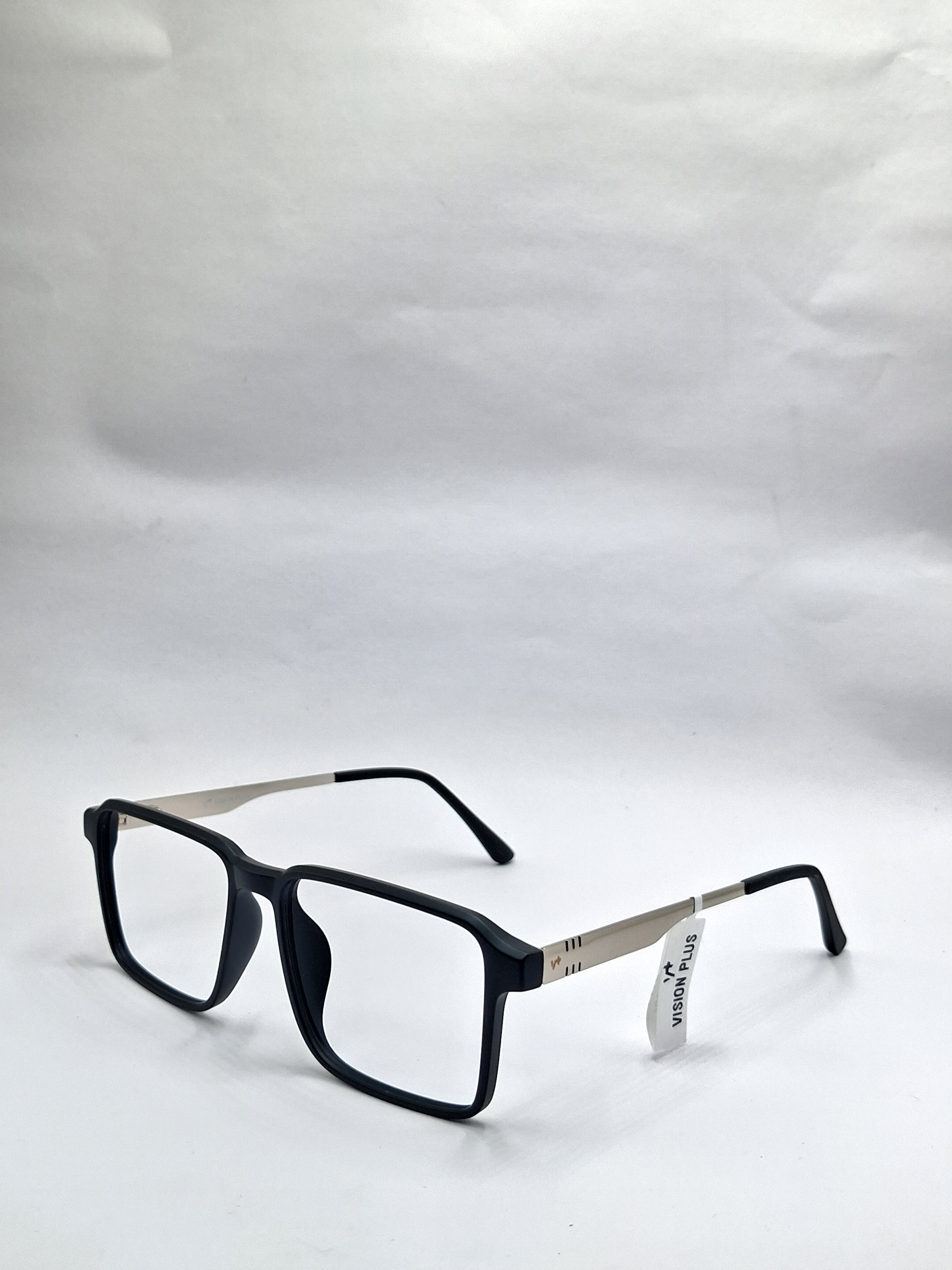 vision plus matte black and silver matte frame