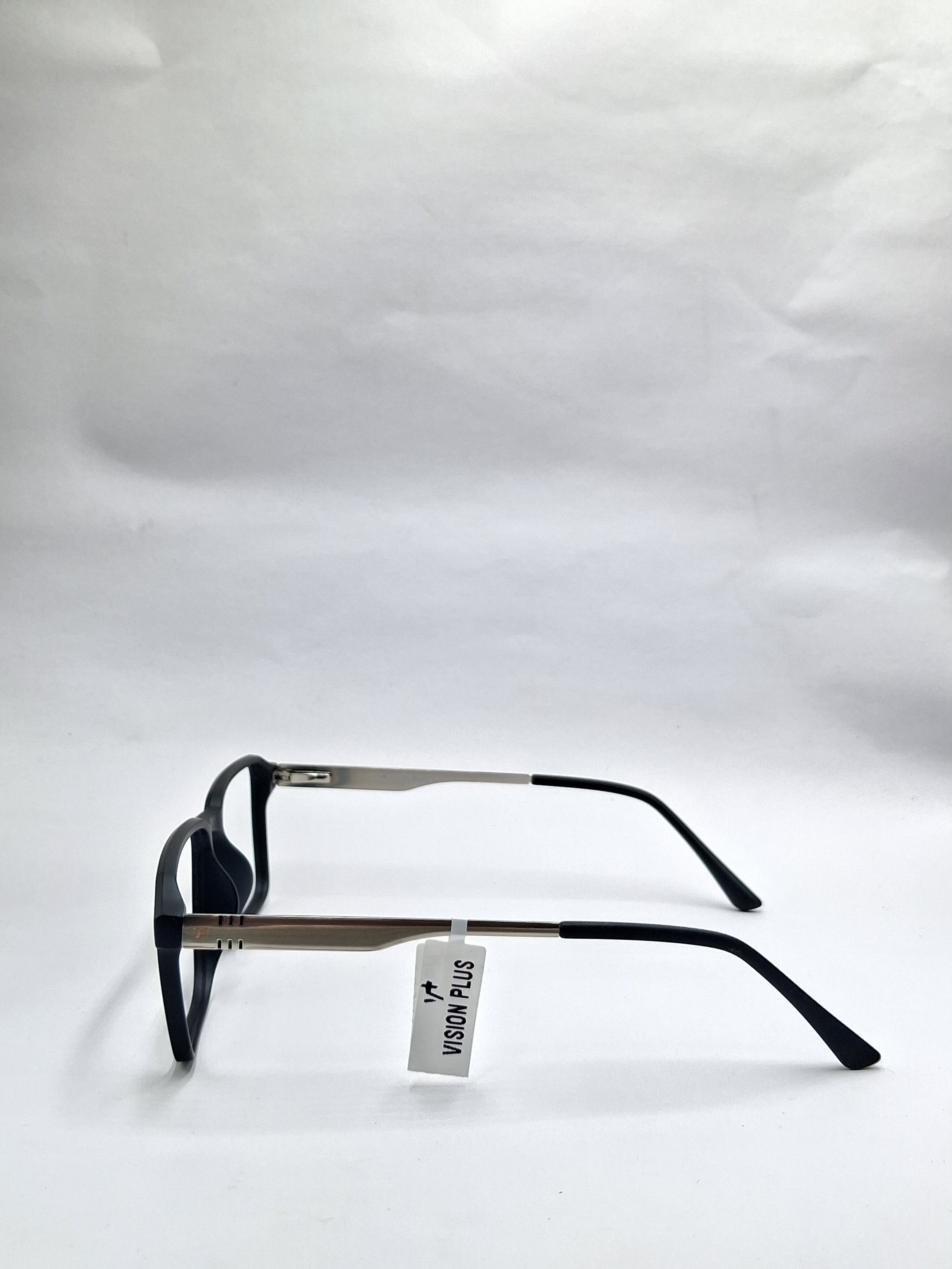 vision plus matte black and silver matte frame