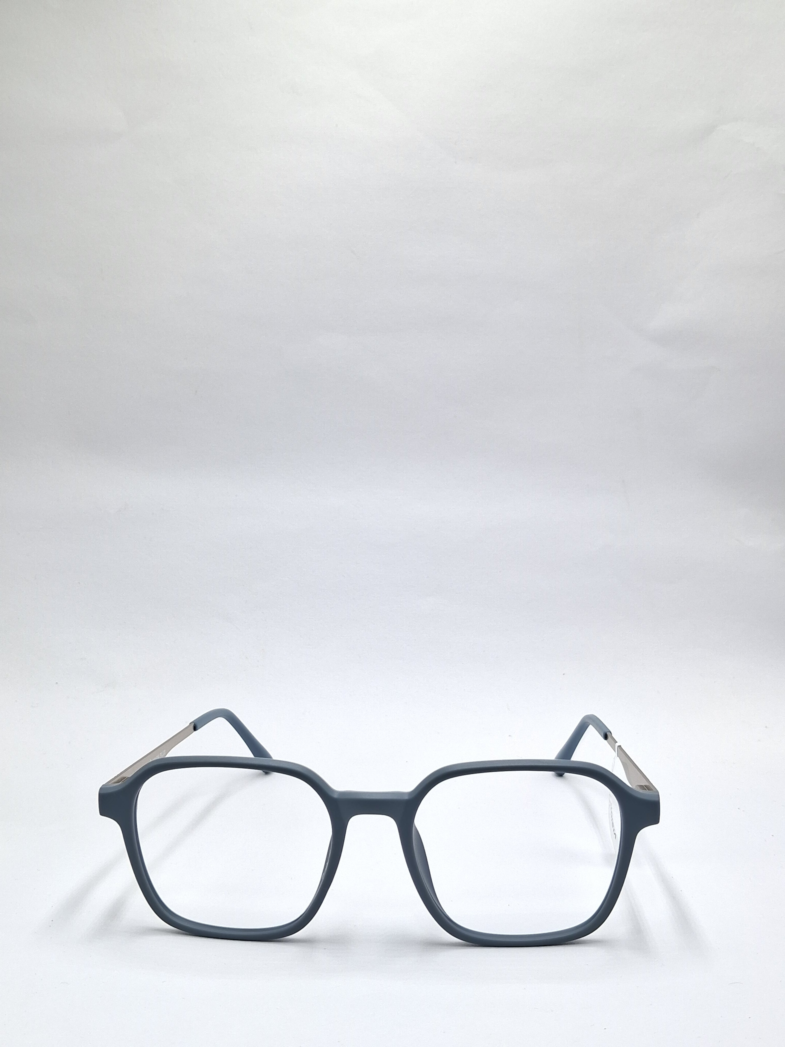 vision plus matte gray and silver frame
