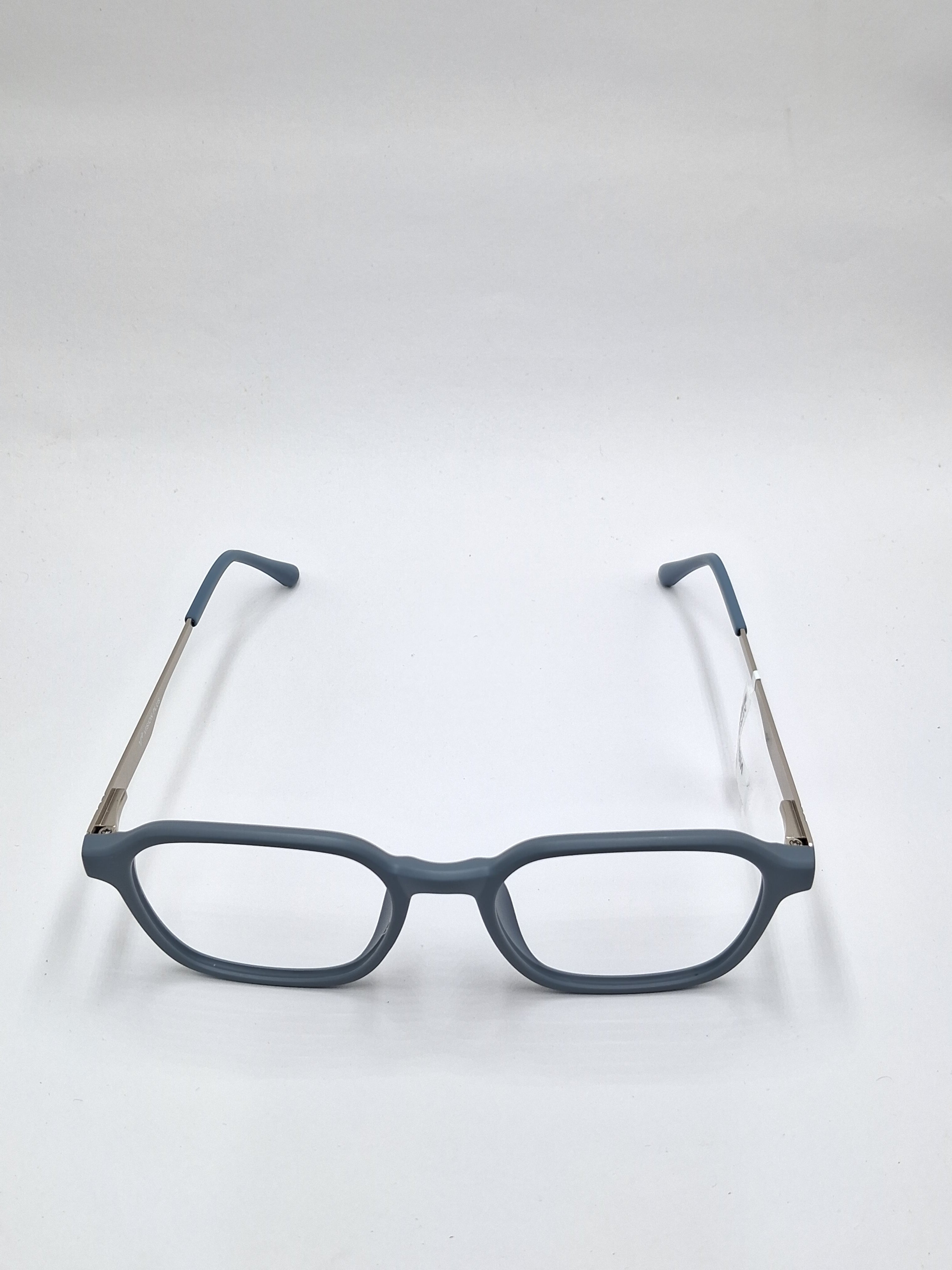 vision plus matte gray and silver frame
