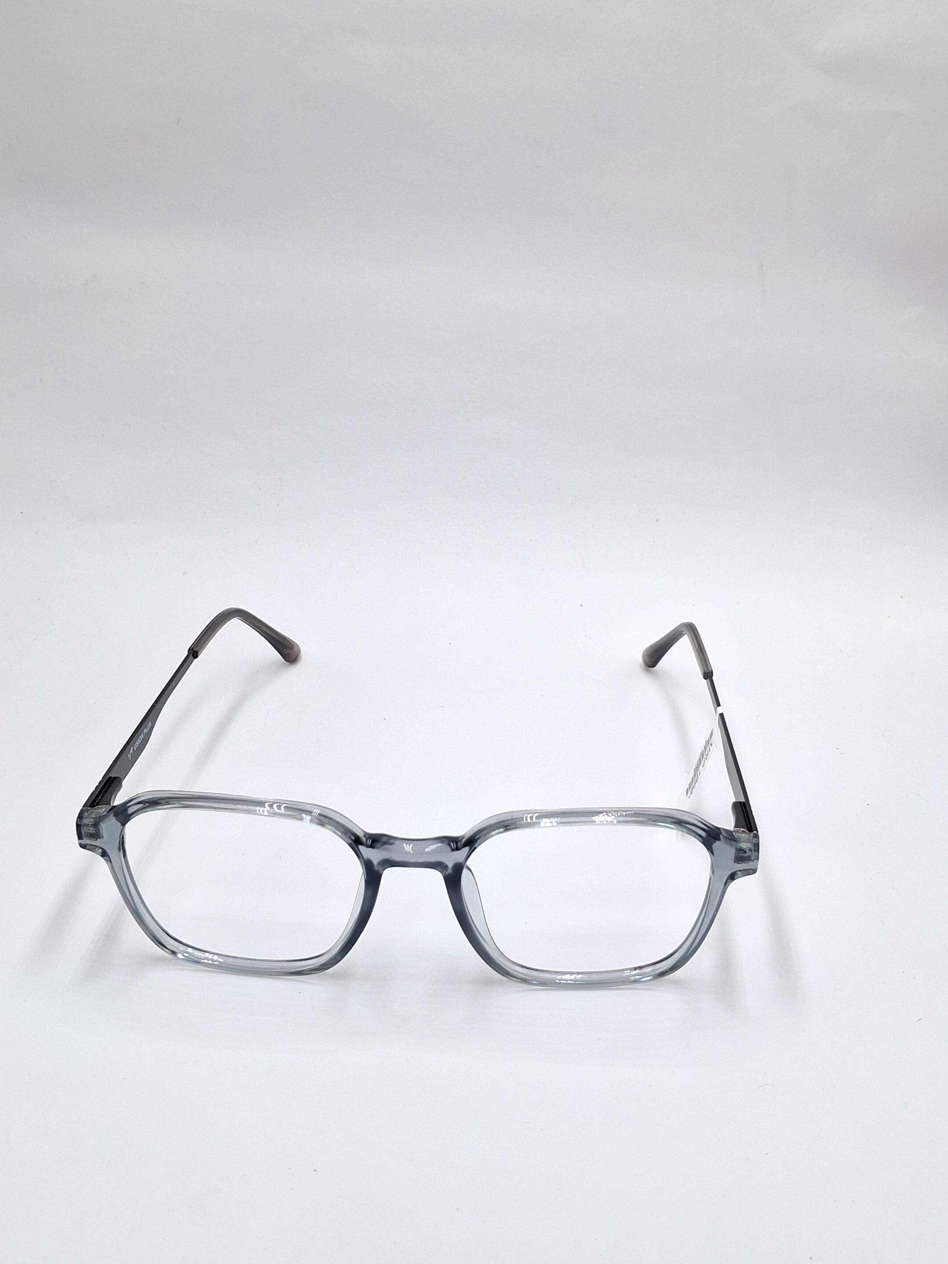 vision plus transparent gray frame