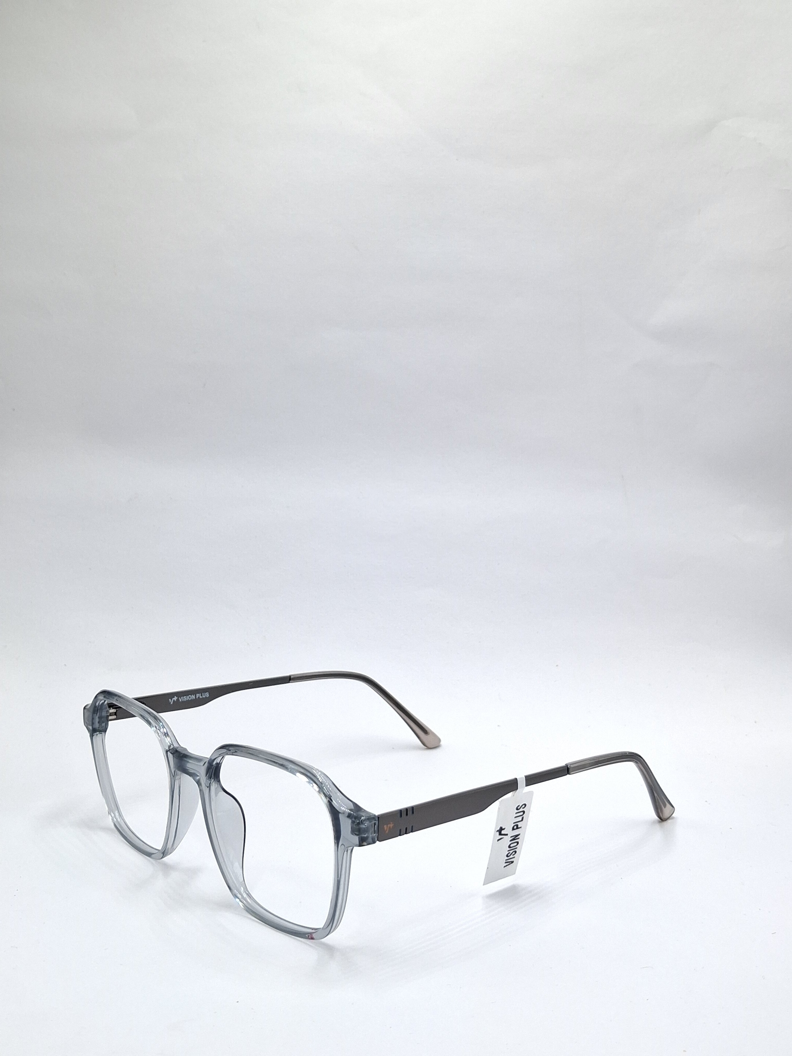 vision plus transparent gray frame