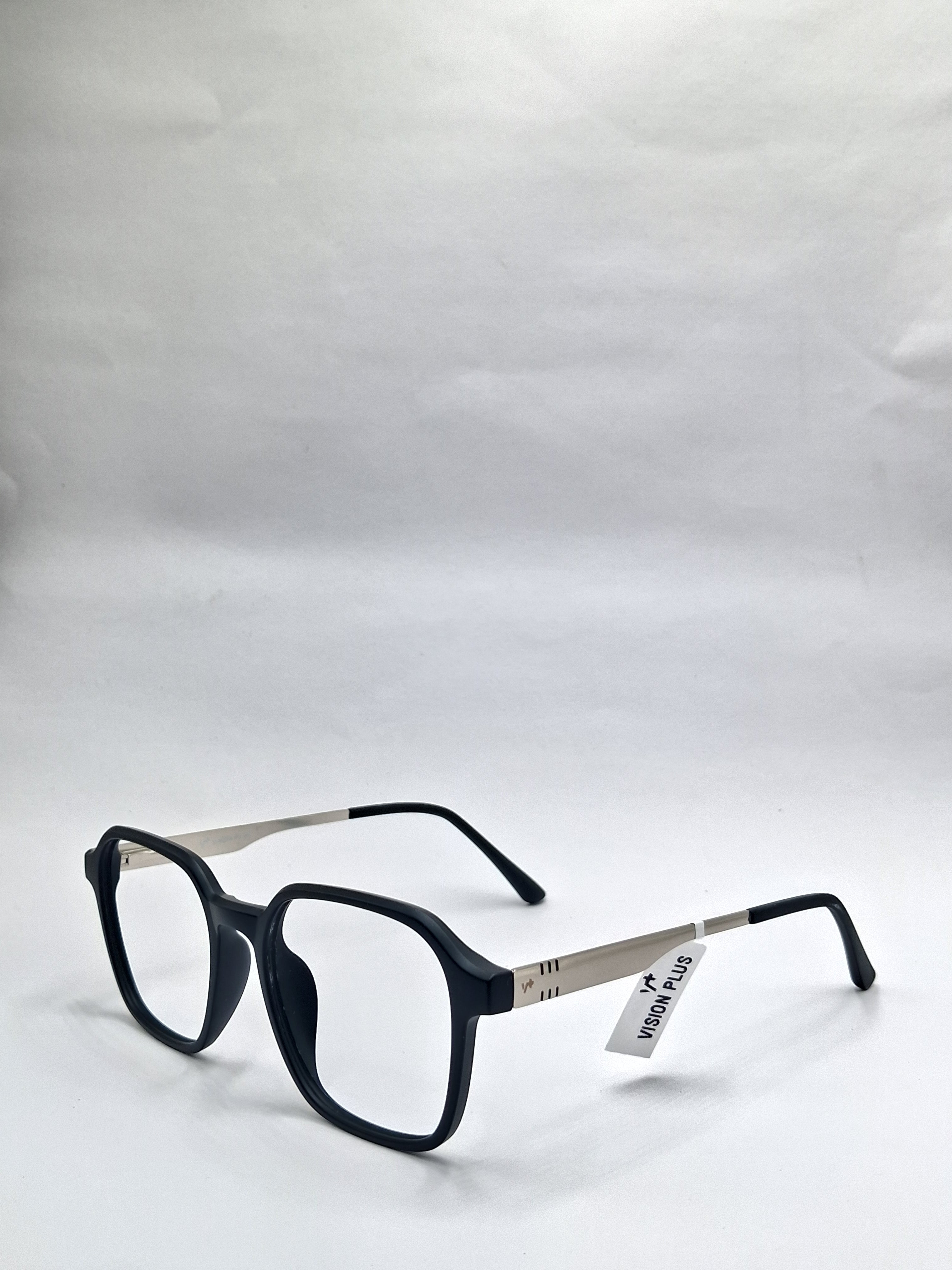 vision plus matte black and silver matte frame