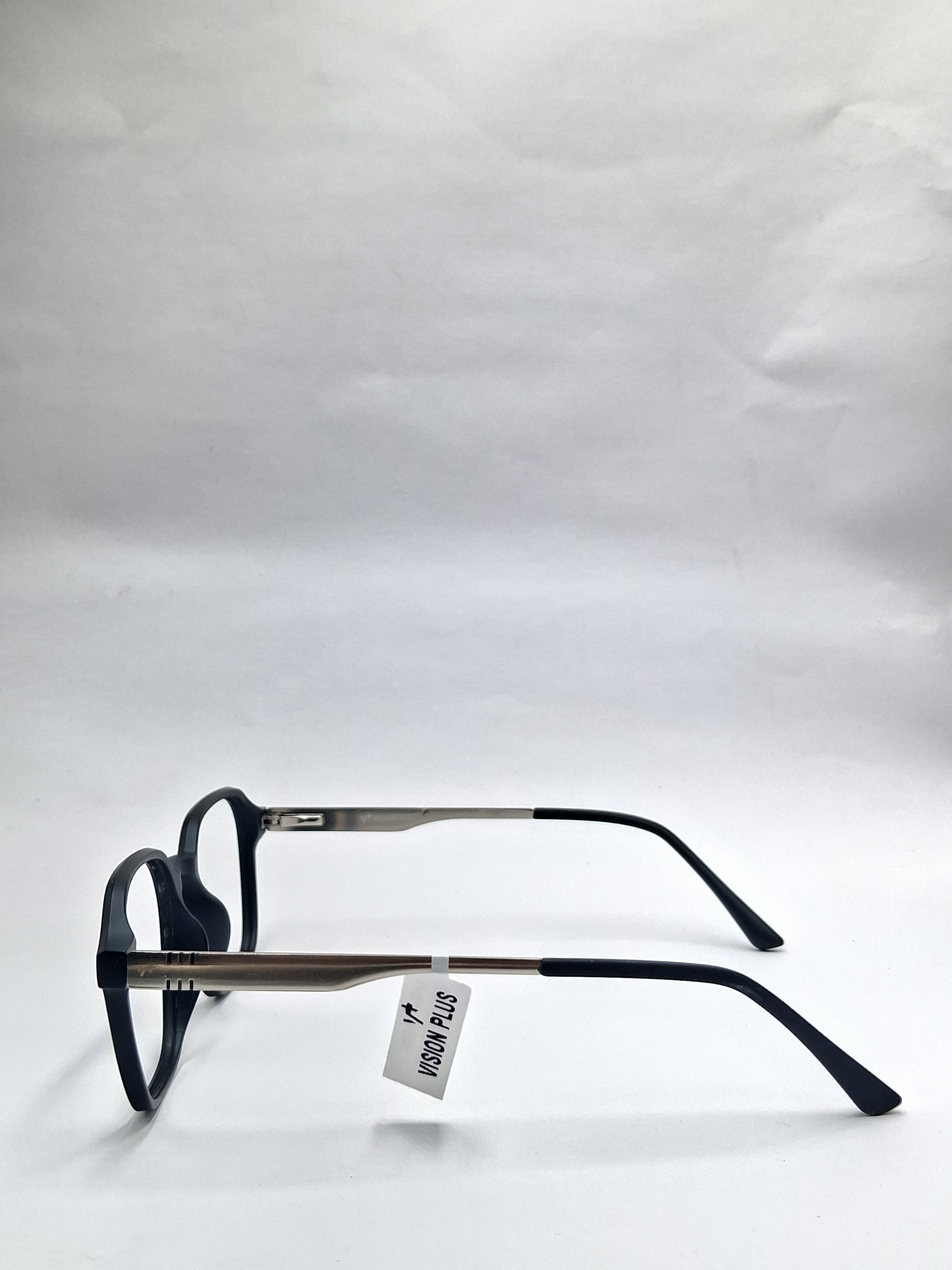 vision plus matte black and silver matte frame