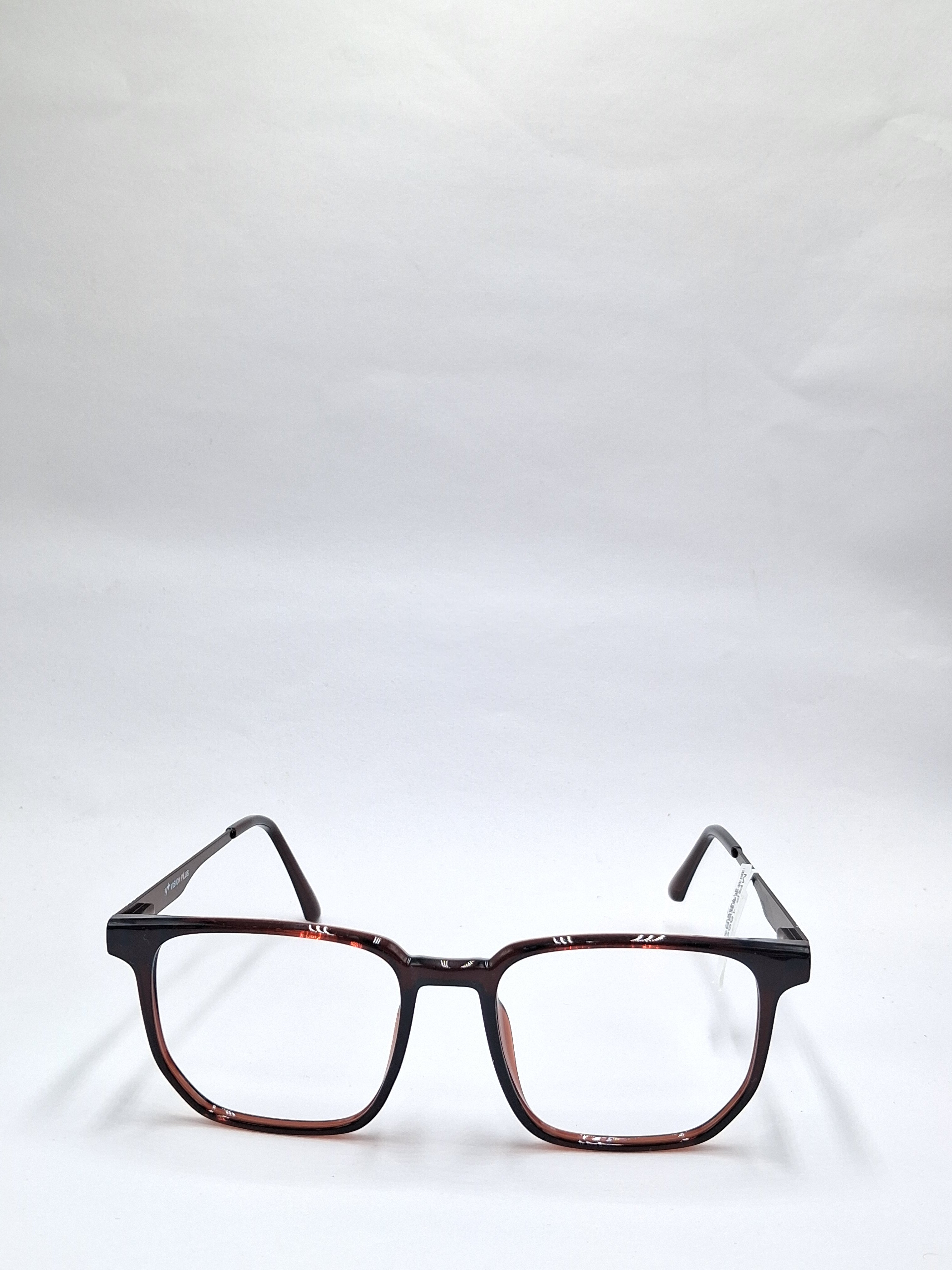 vision plus glossy brown frame