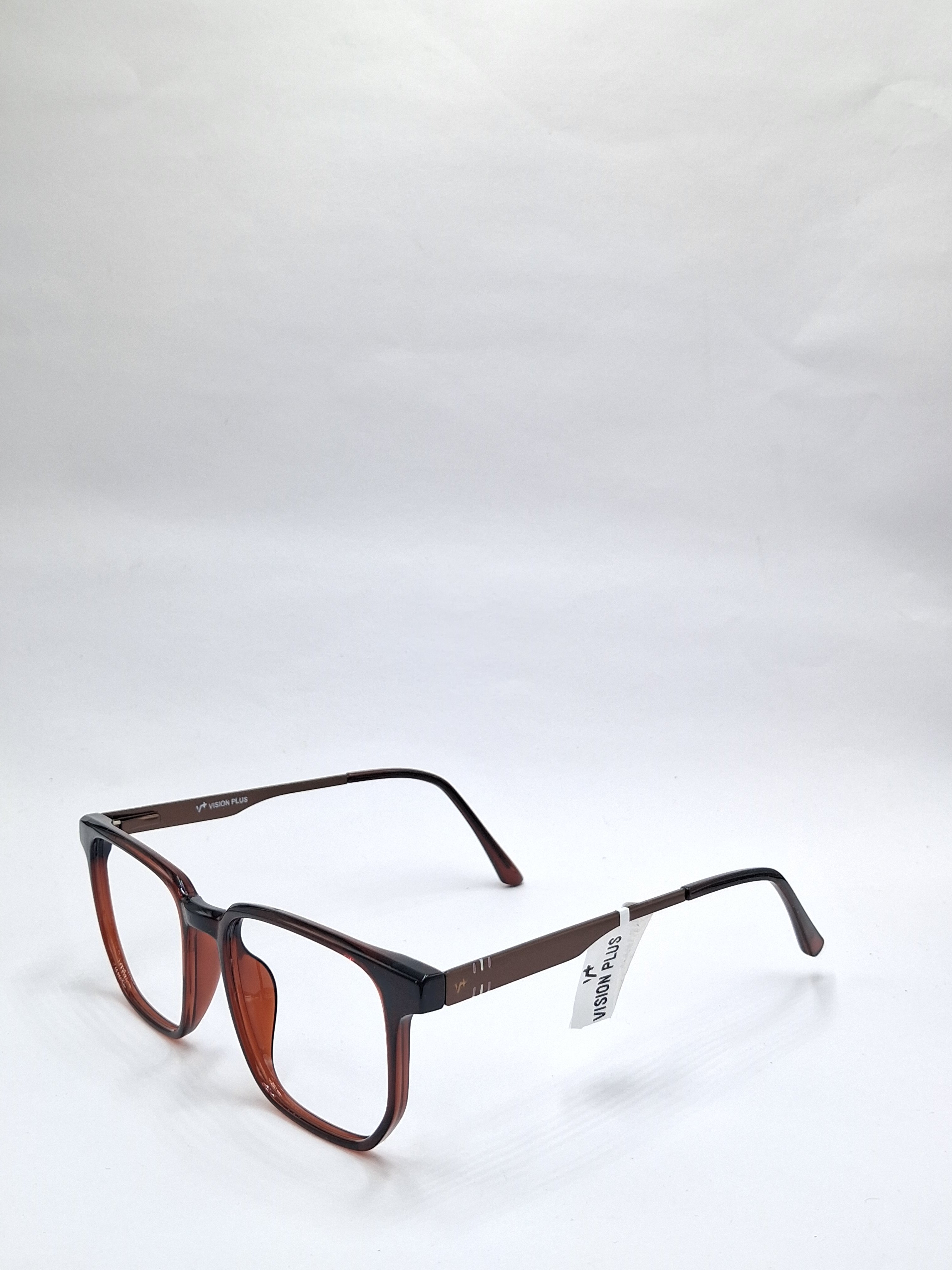 vision plus glossy brown frame