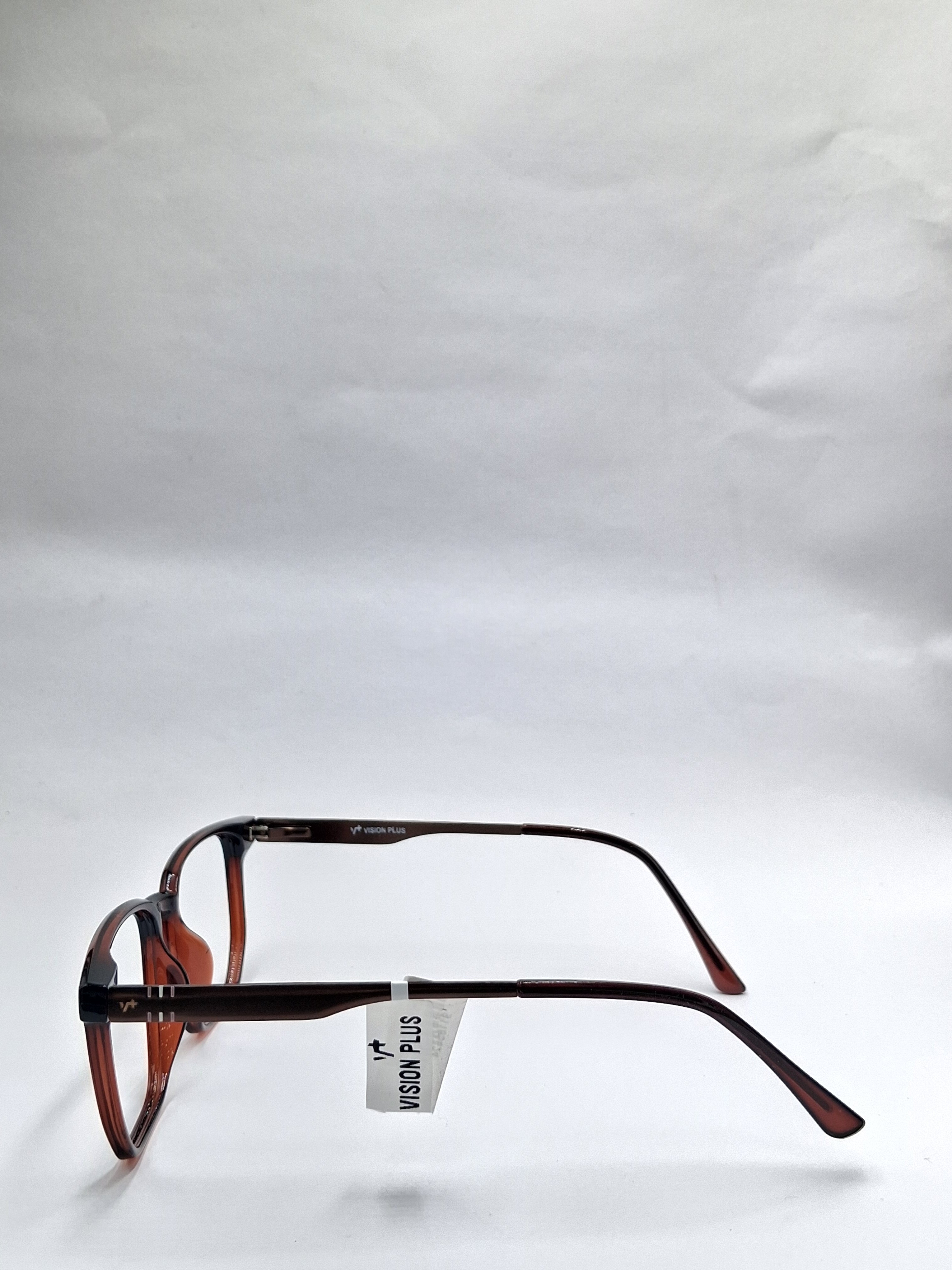 vision plus glossy brown frame