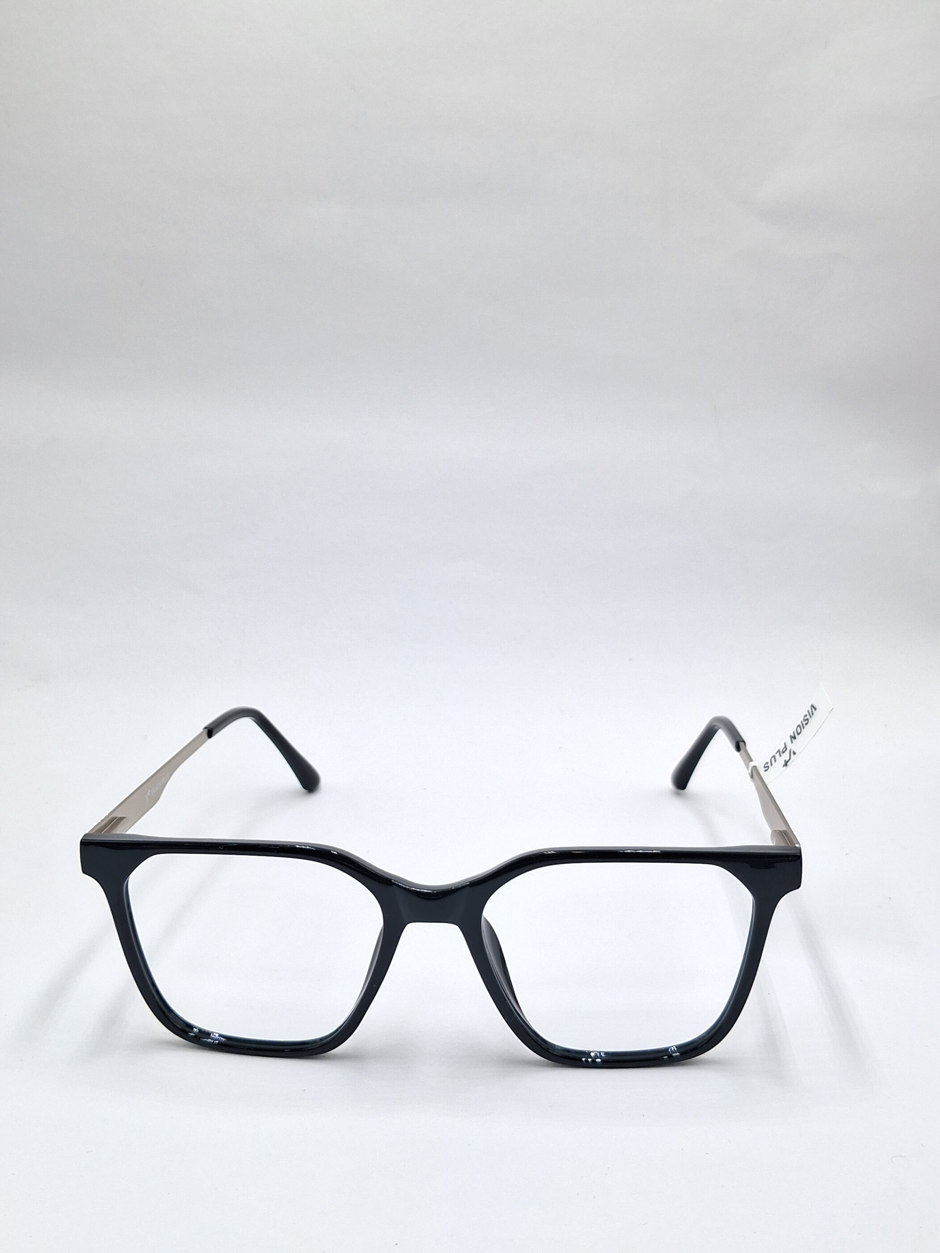 vision plus black and silver frame