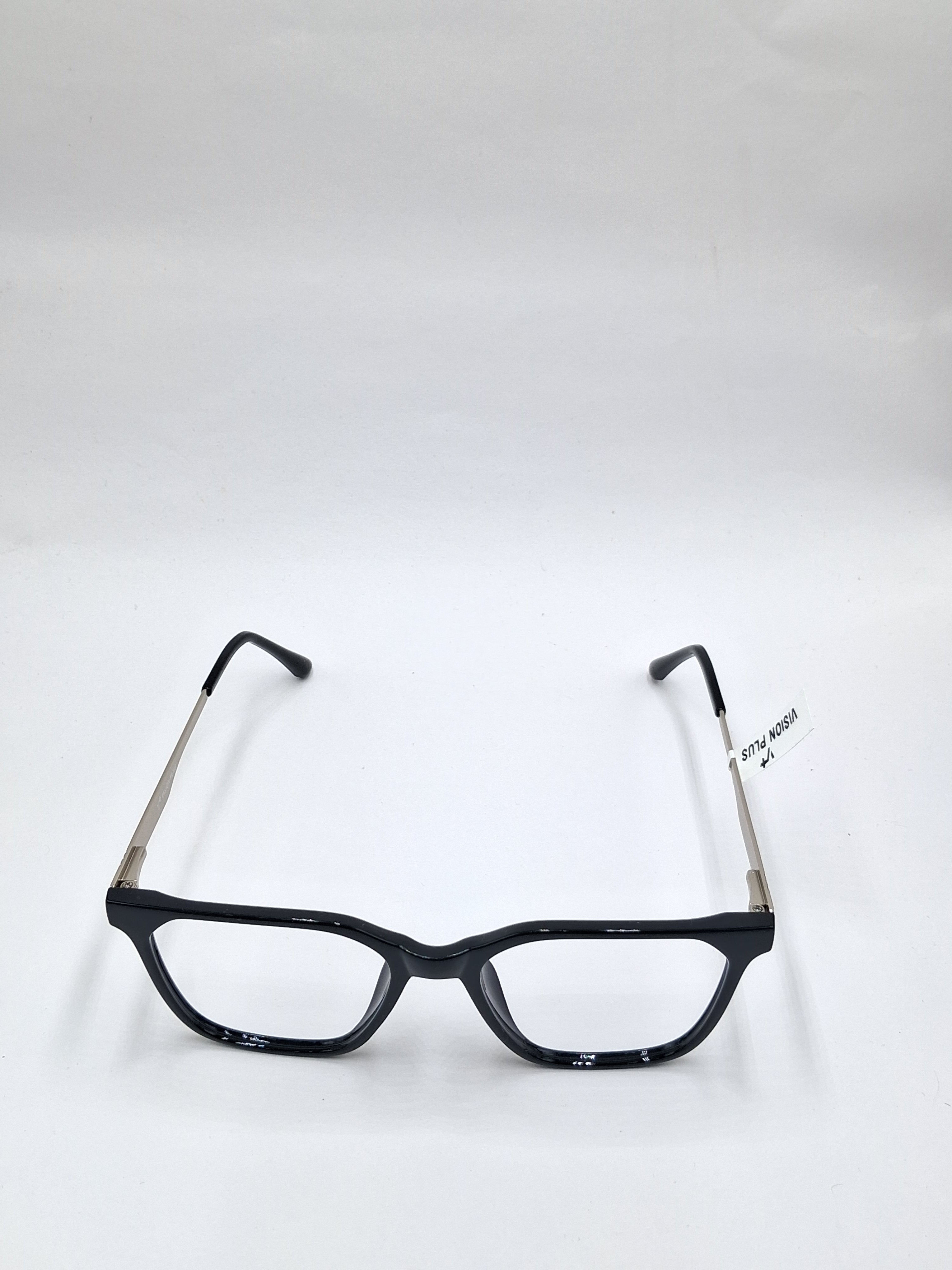 vision plus black and silver frame