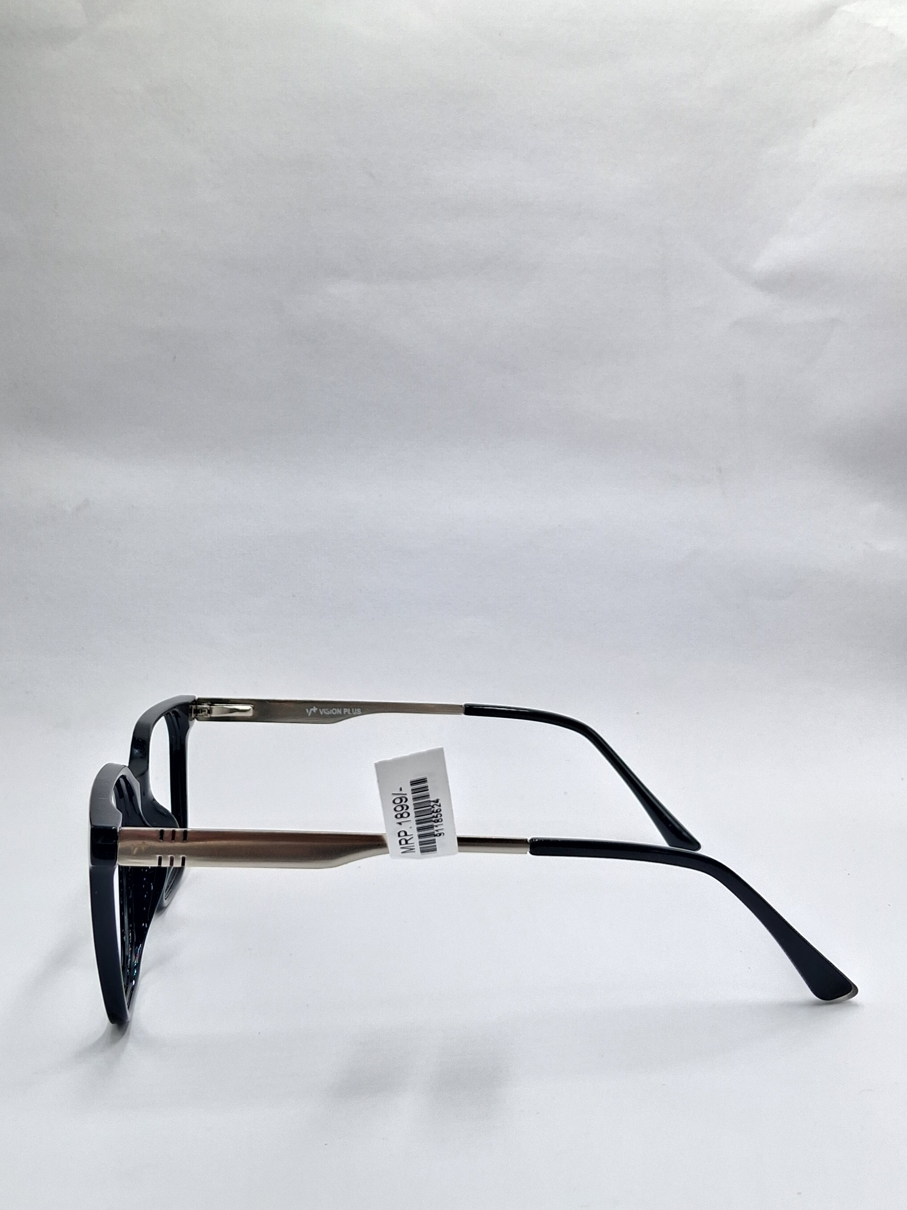 vision plus black and silver frame