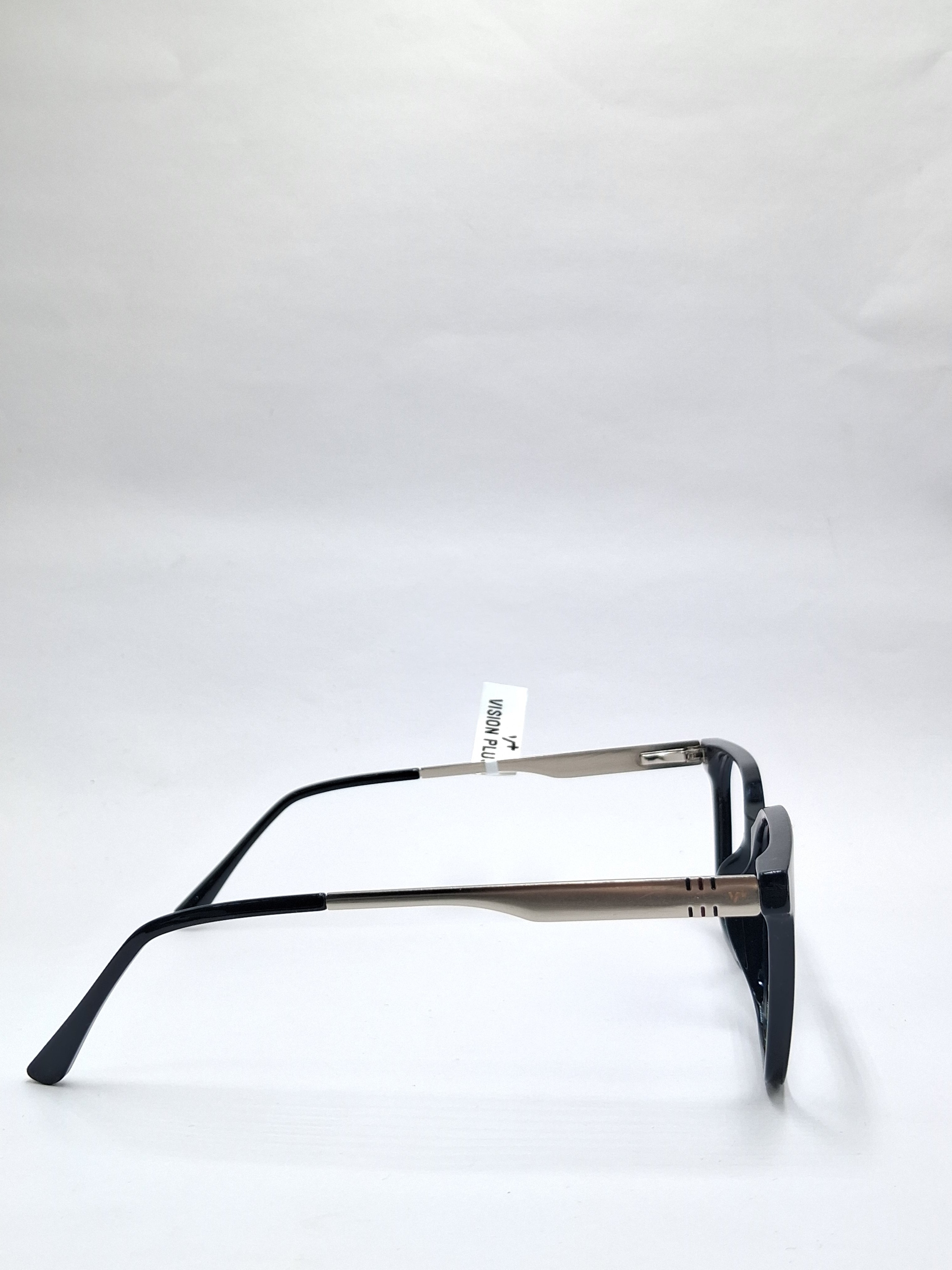 vision plus black and silver frame