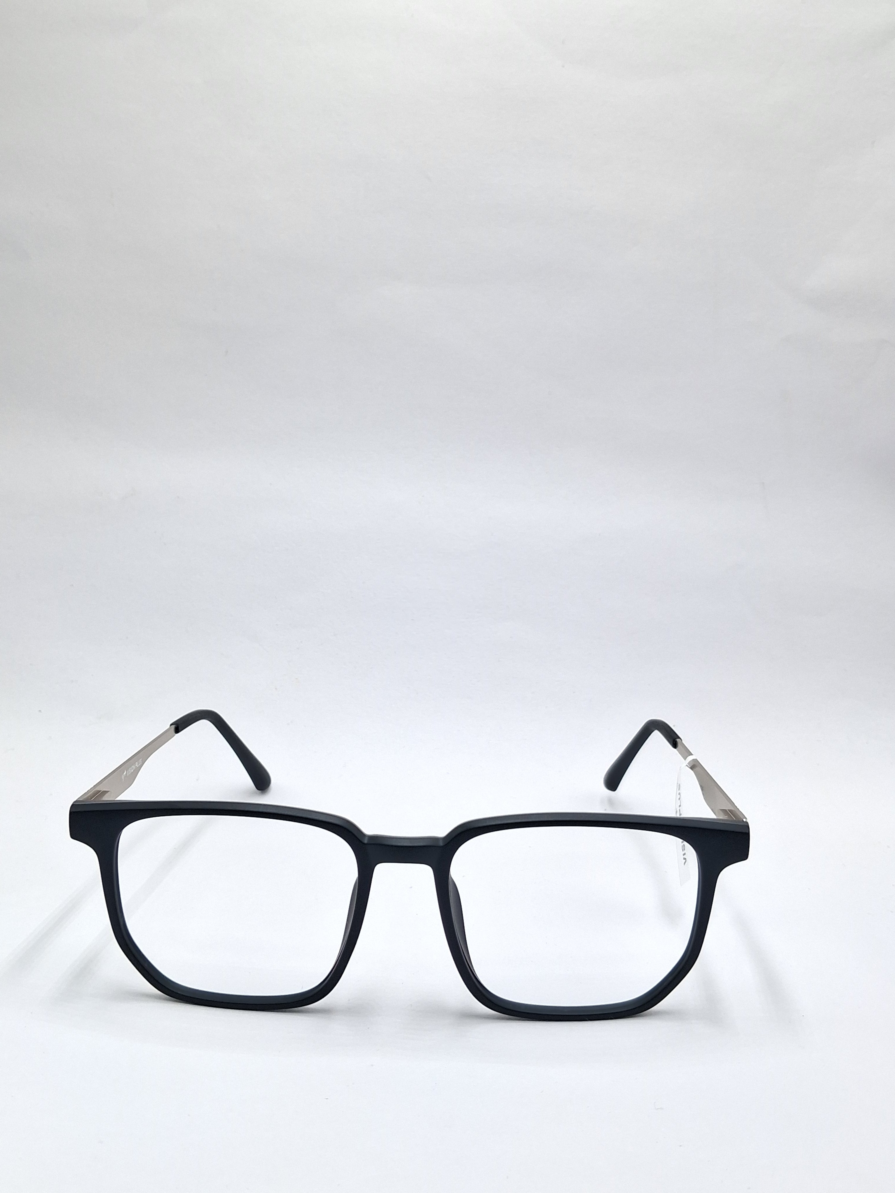 vision plus matte black and silver with metal frame