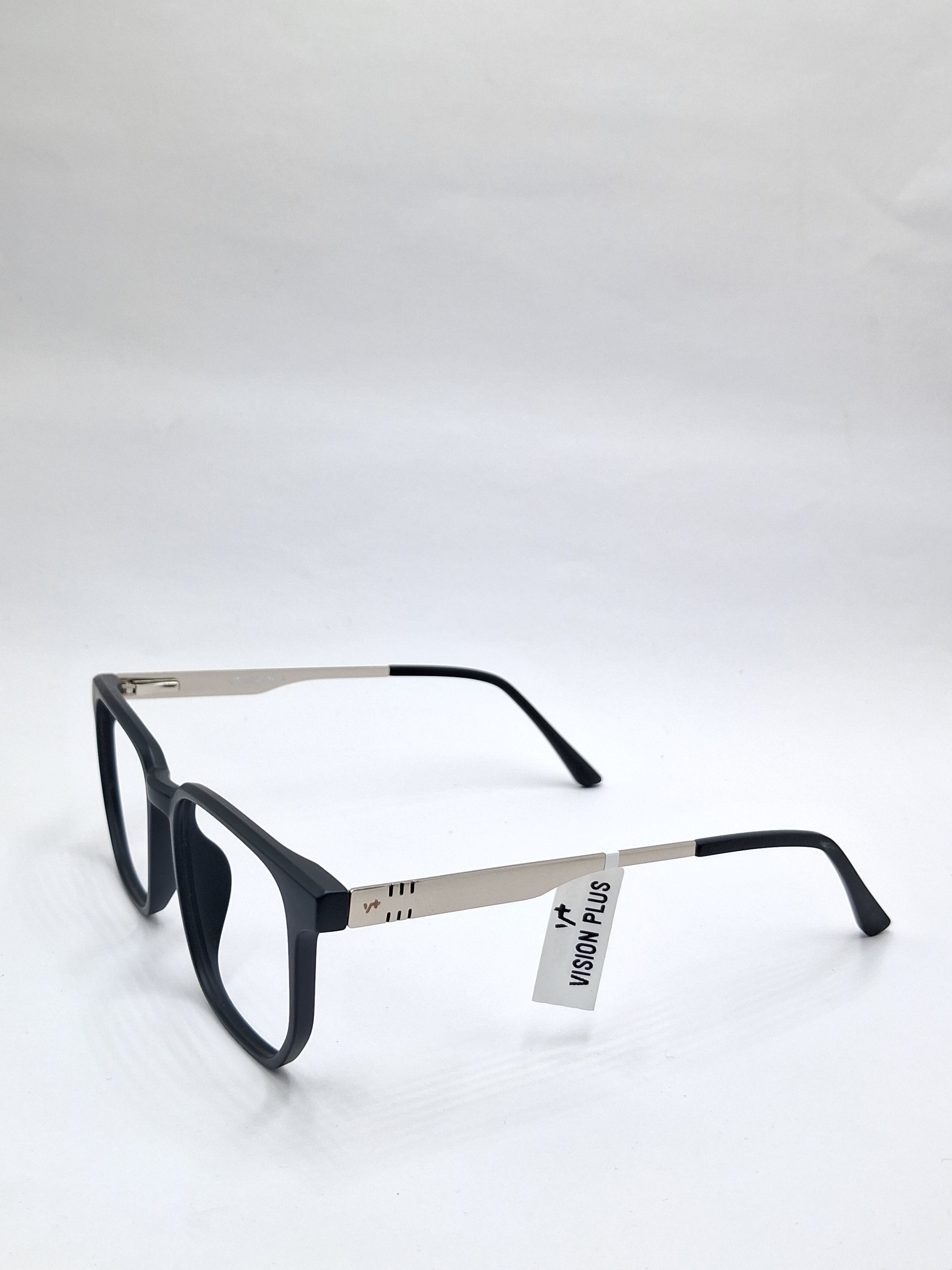 vision plus matte black and silver with metal frame