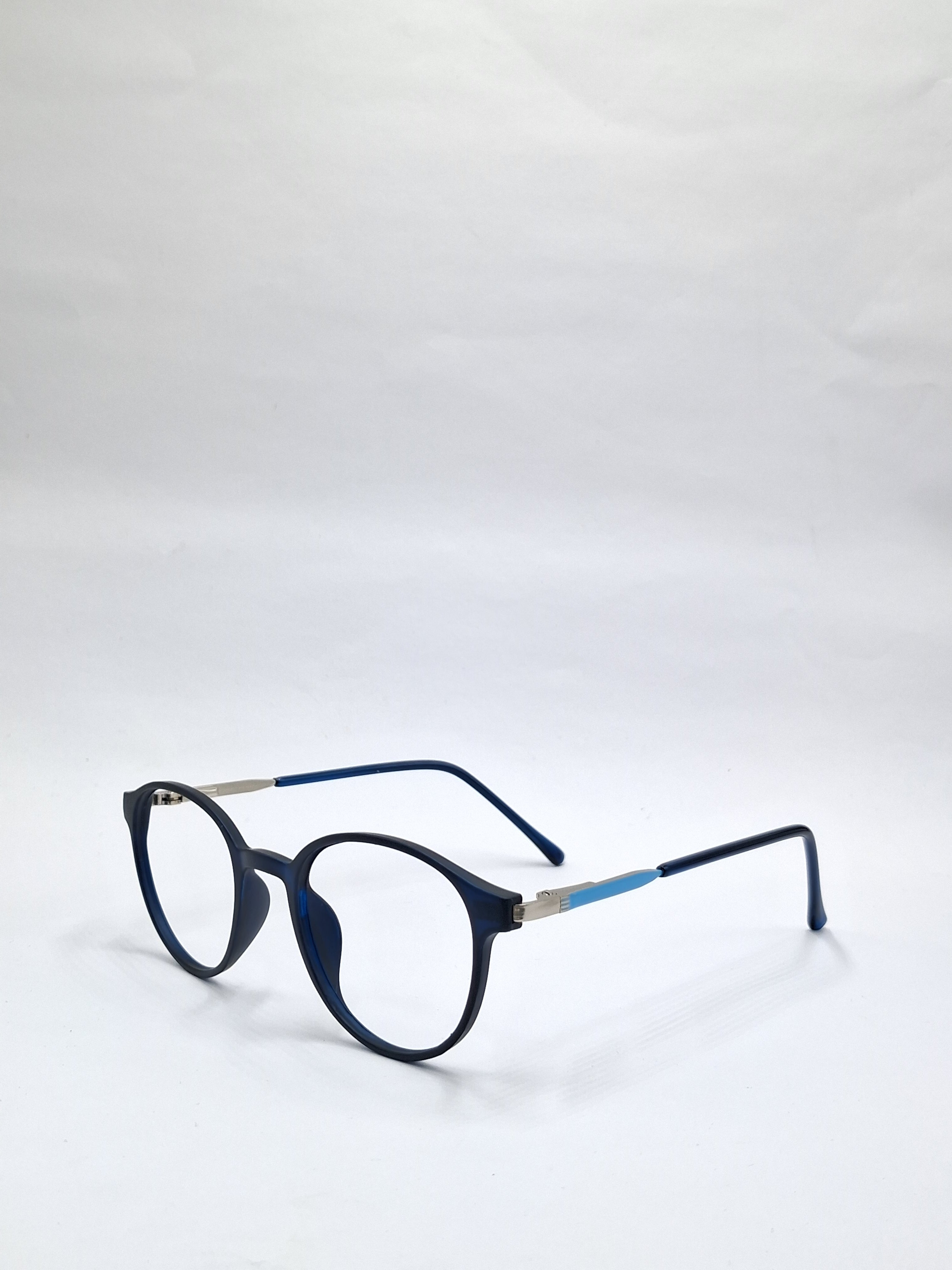 vision plus matte black and blue with metal frame
