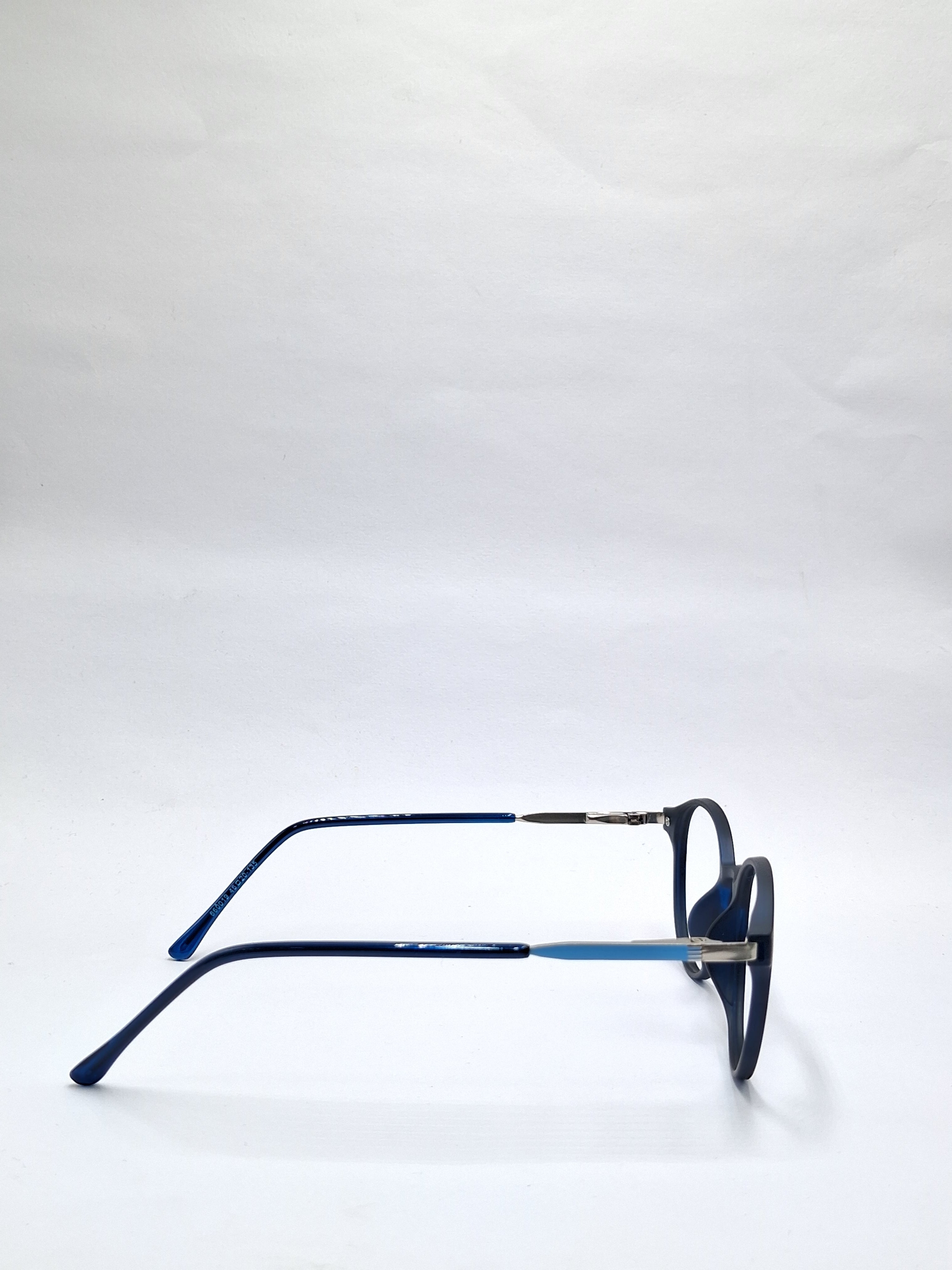 vision plus matte black and blue with metal frame