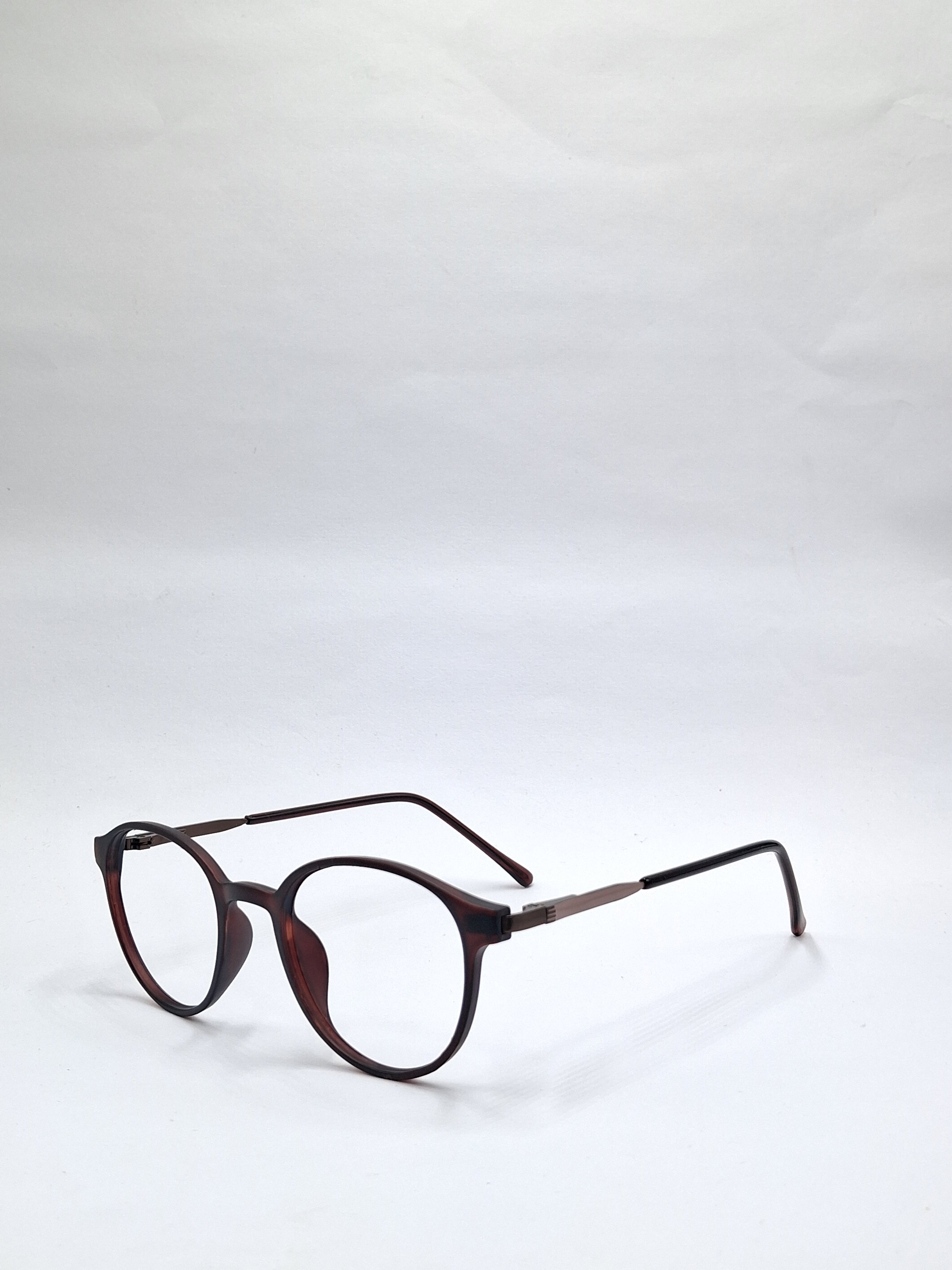 vision plus matte brown with metal frame