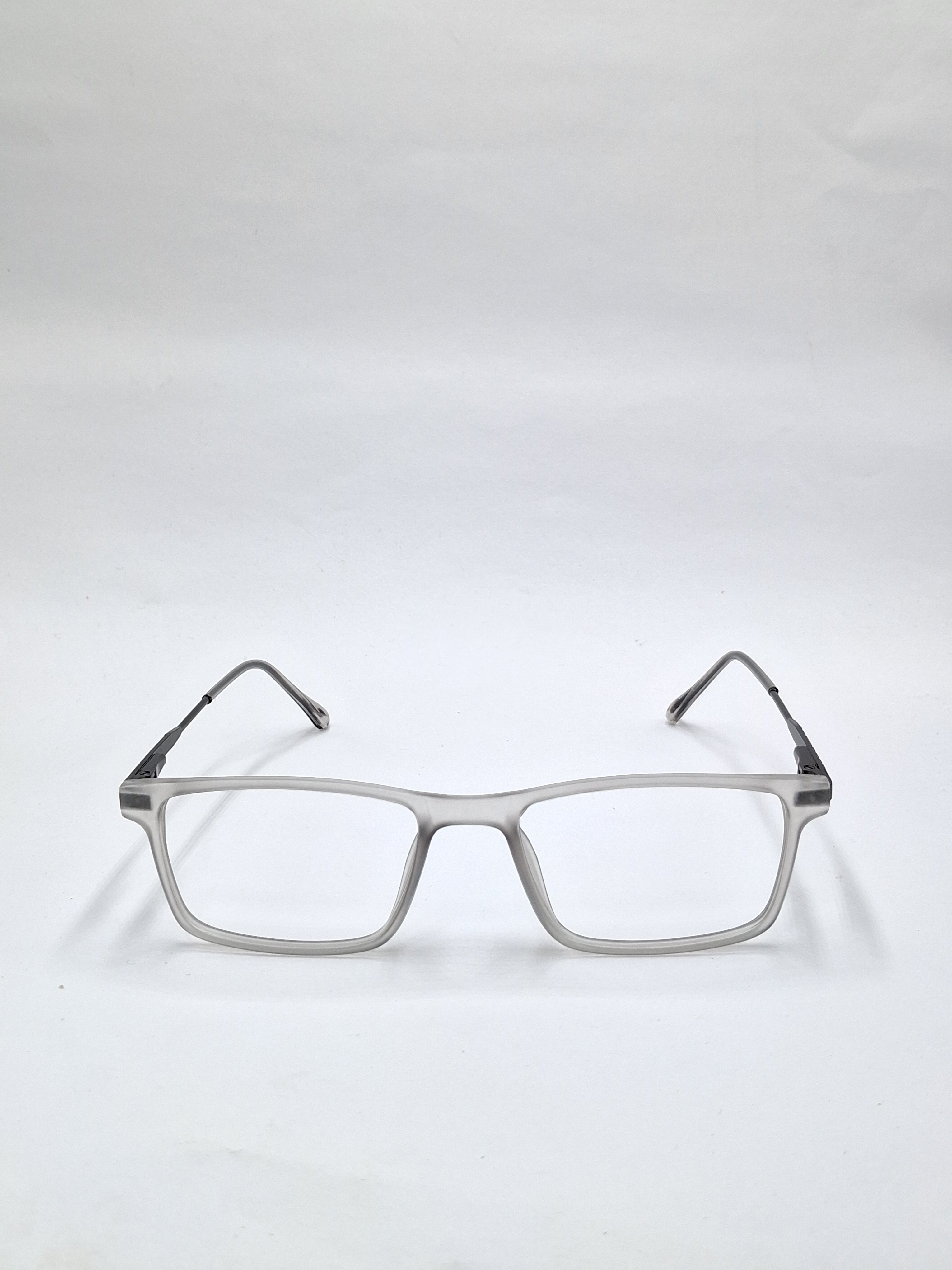 vision plus transparent silver matte with metal frame