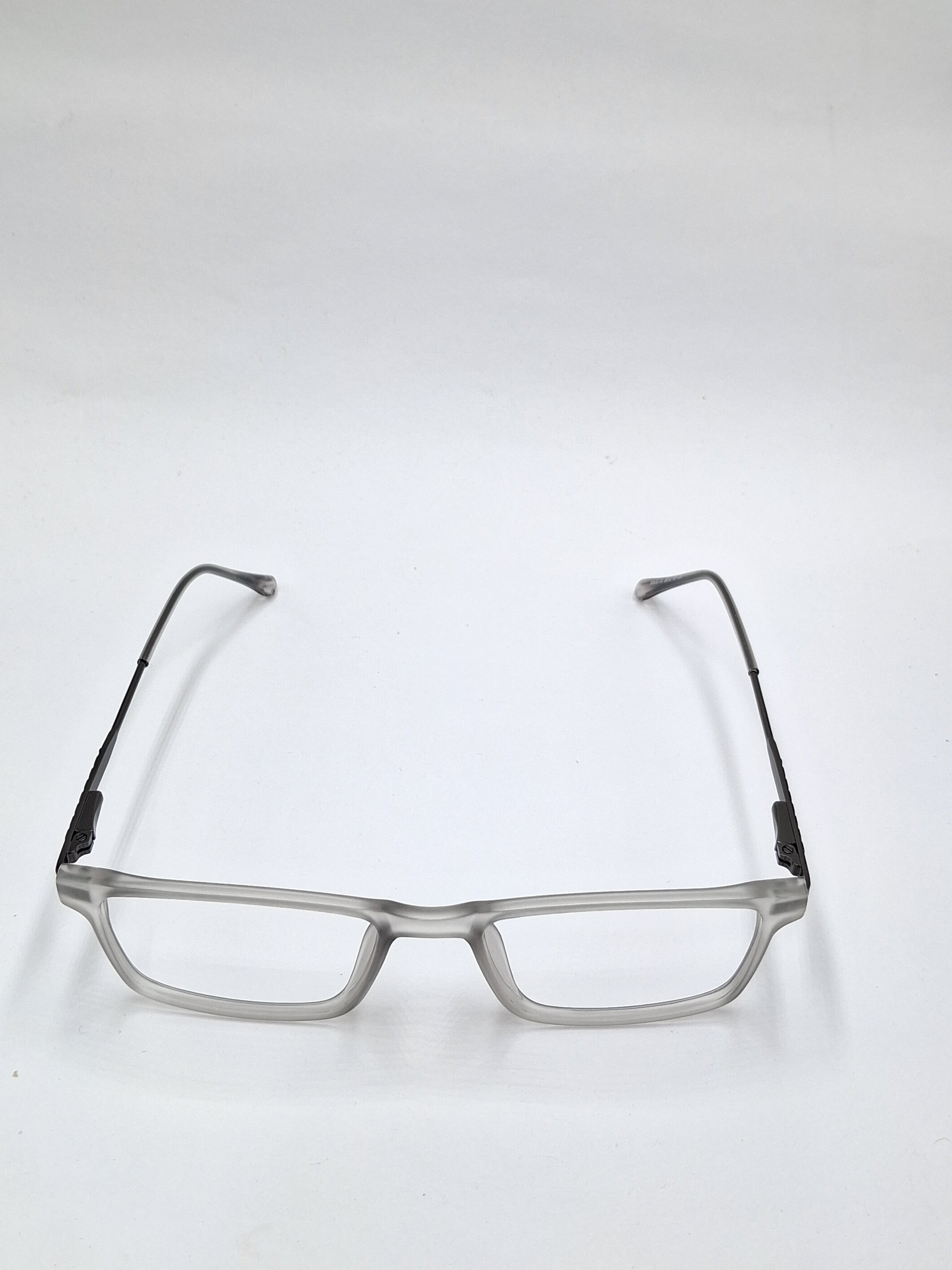 vision plus transparent silver matte with metal frame