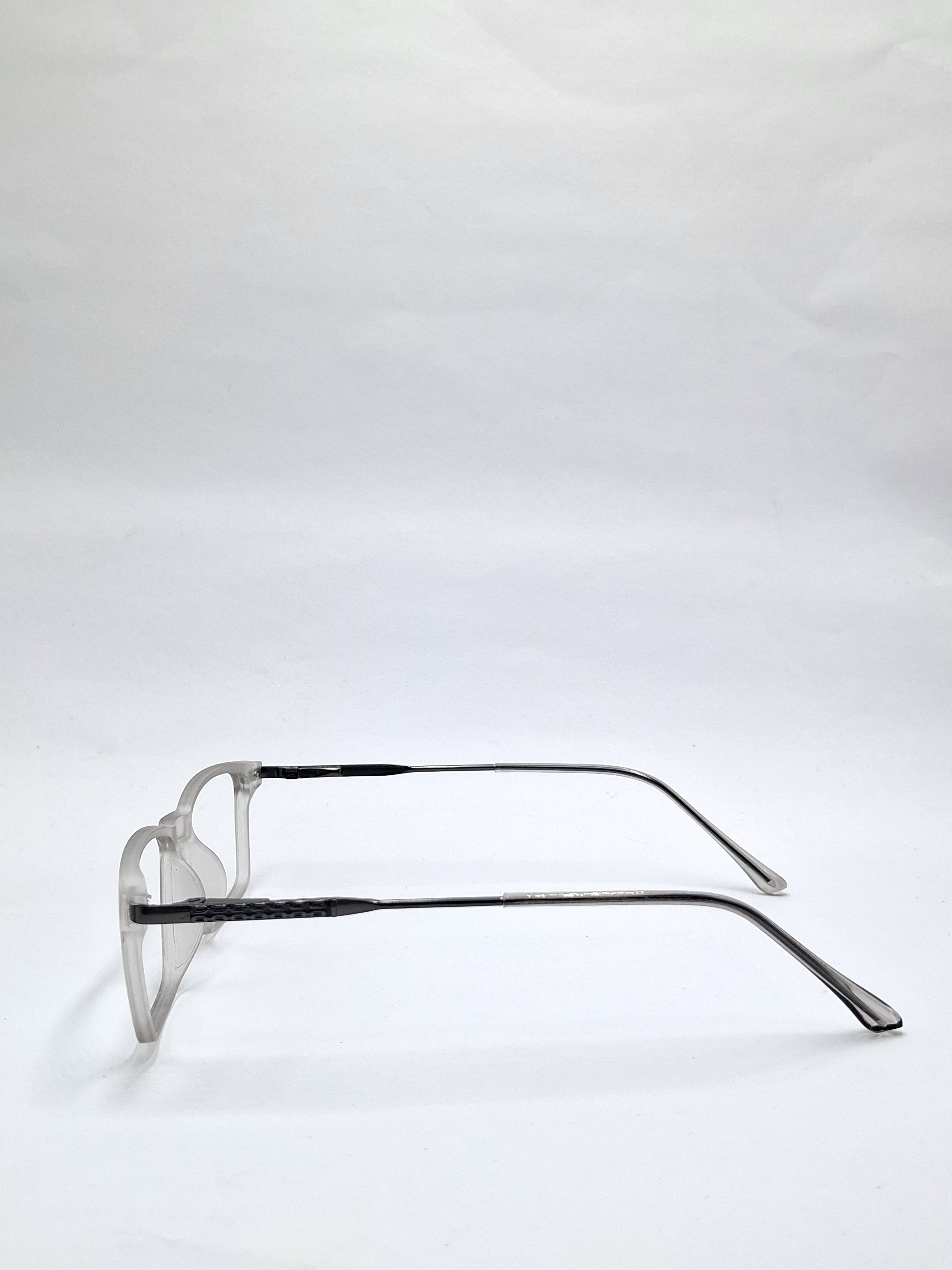 vision plus transparent silver matte with metal frame