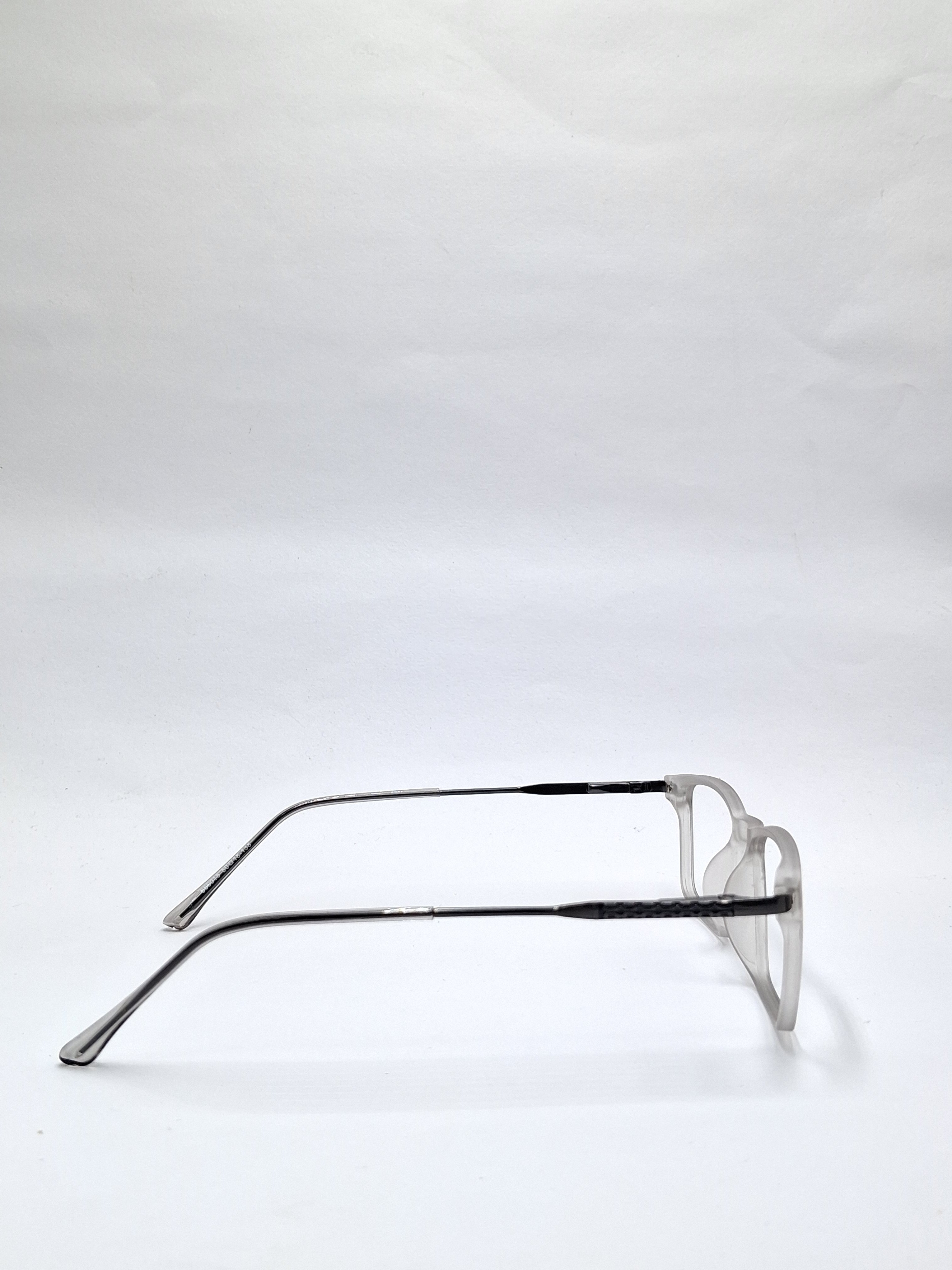 vision plus transparent silver matte with metal frame