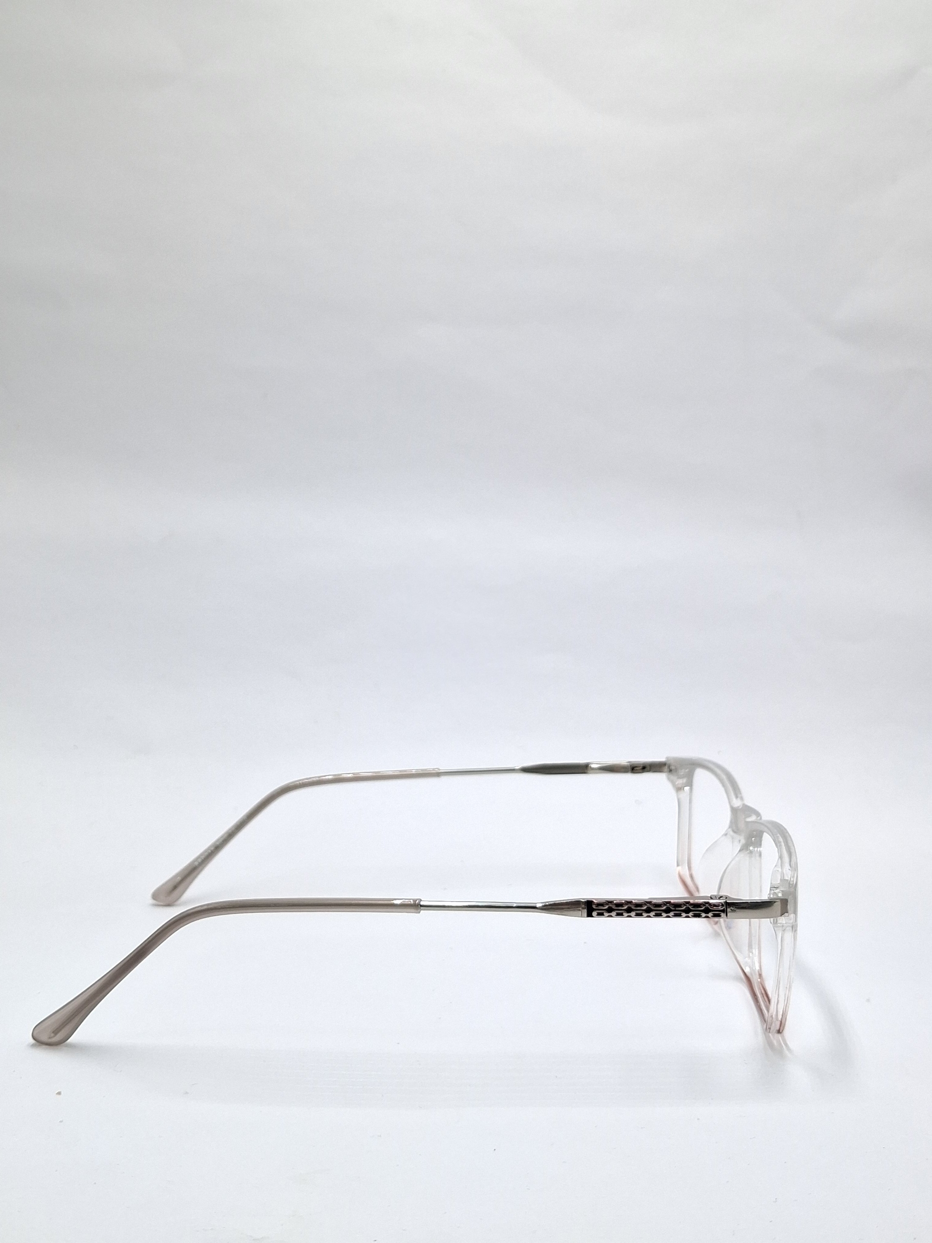 vision plus beige transparent white with metal frame