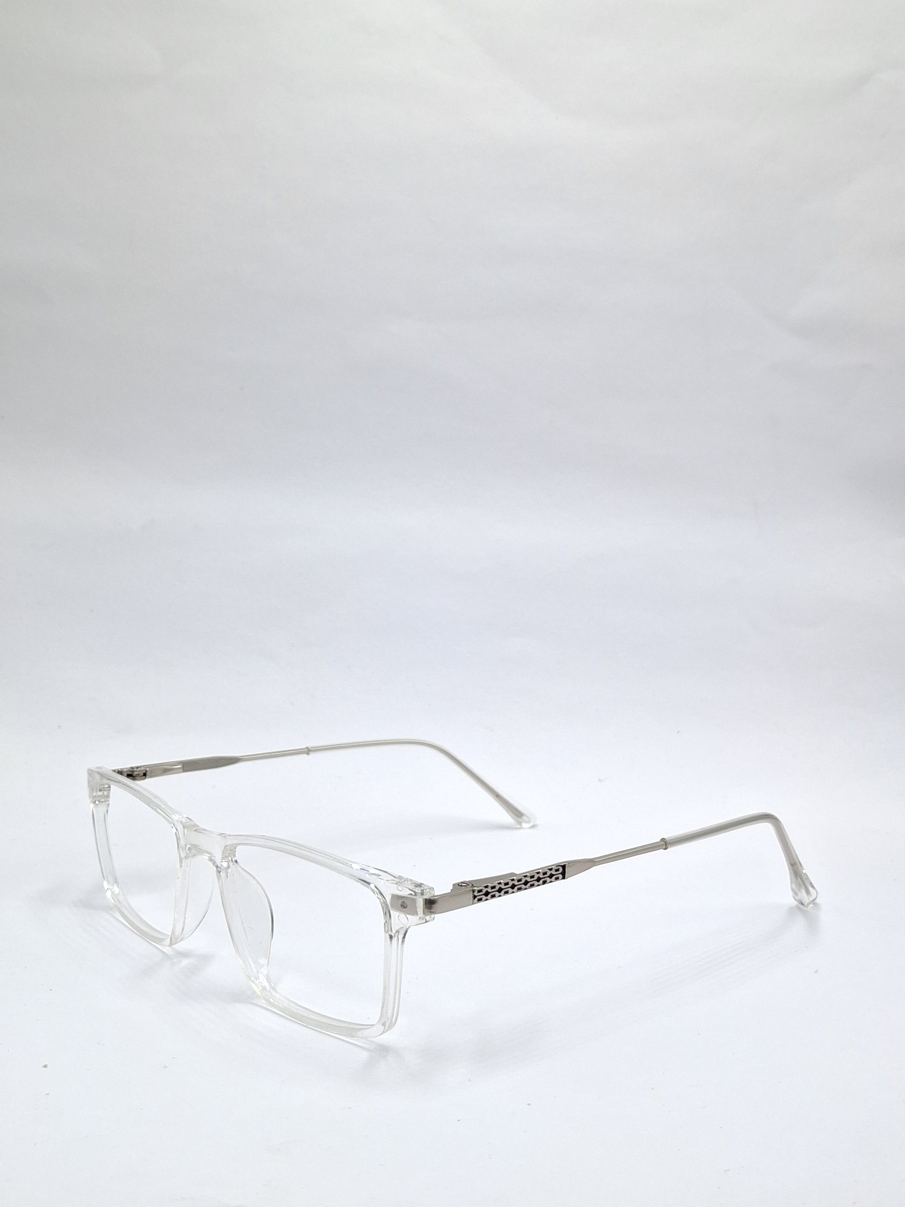vision plus full transparent with metal frame