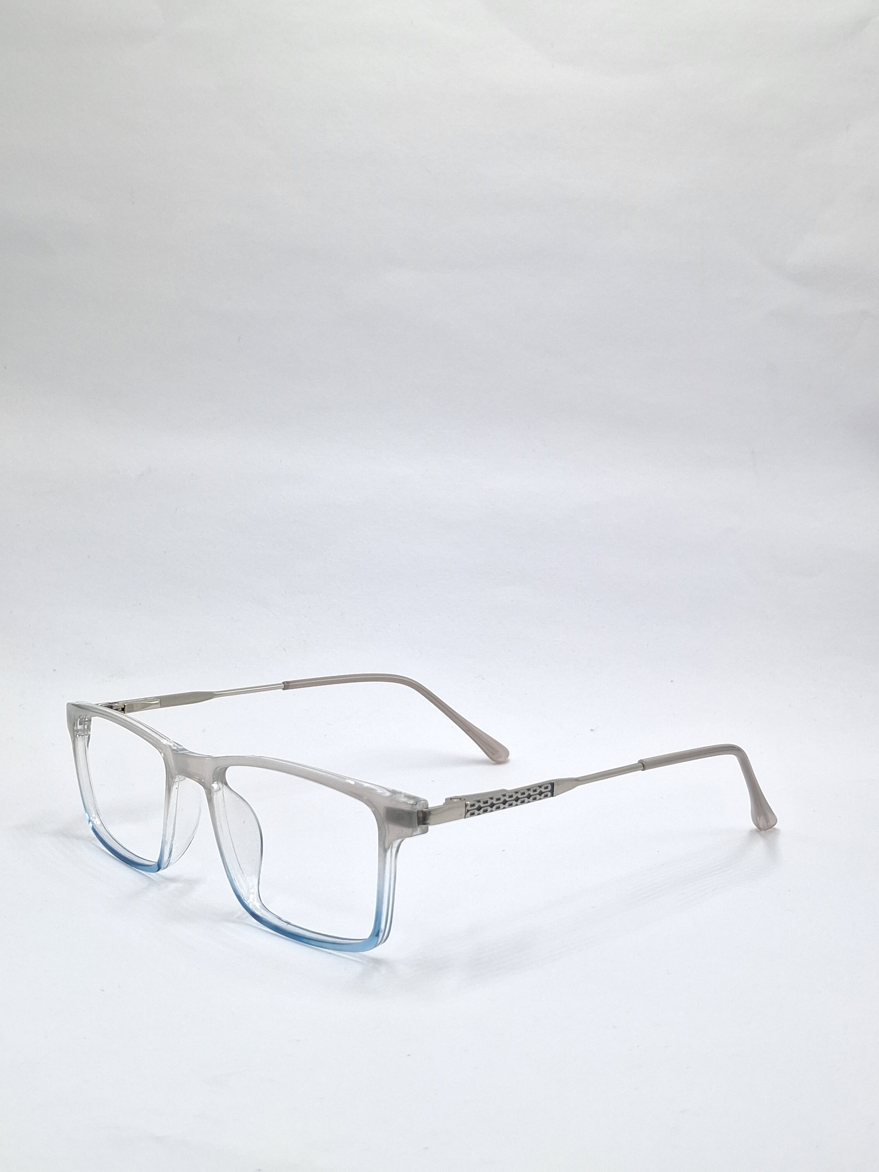vison plus transparent gray and sky blue frame