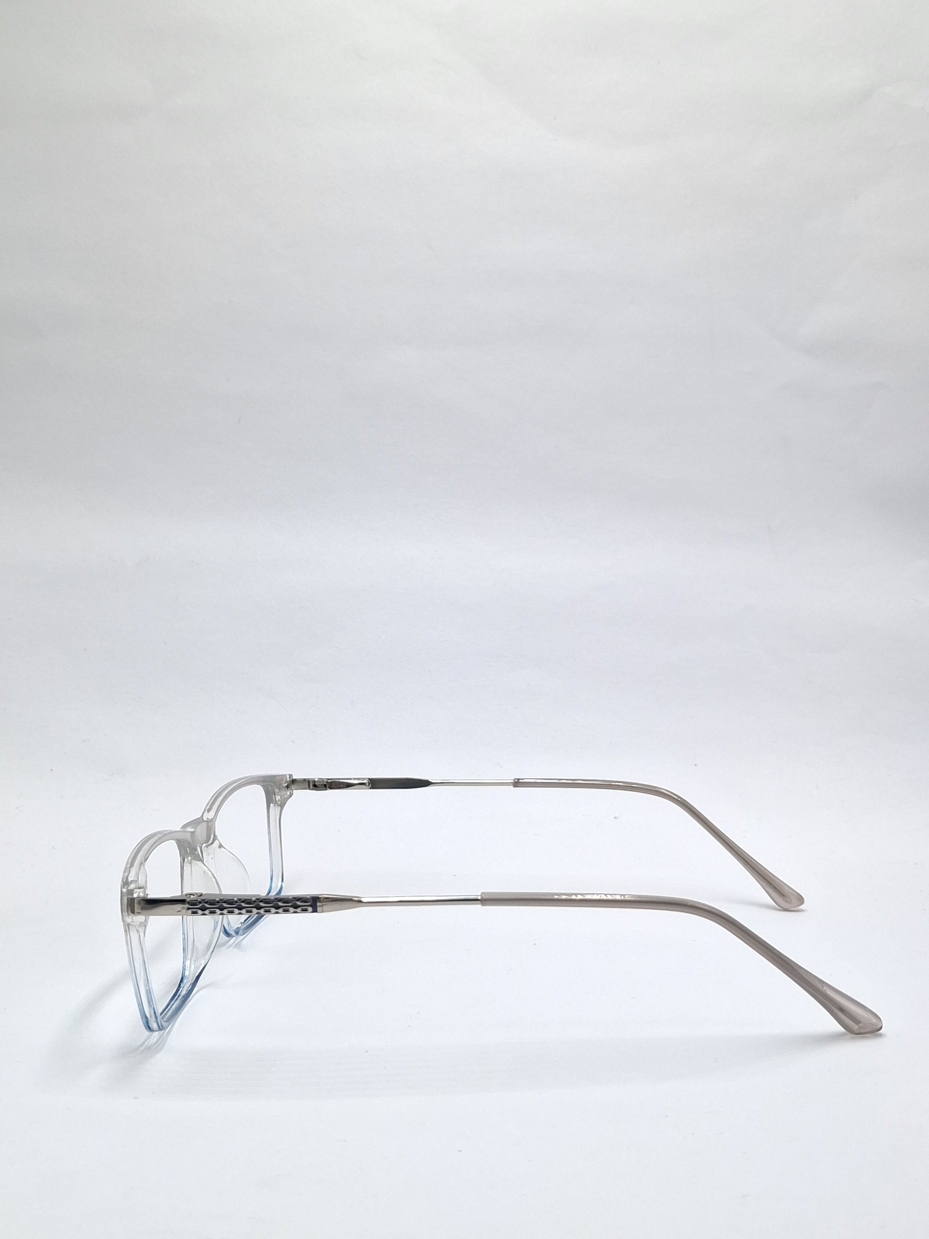 vison plus transparent gray and sky blue frame