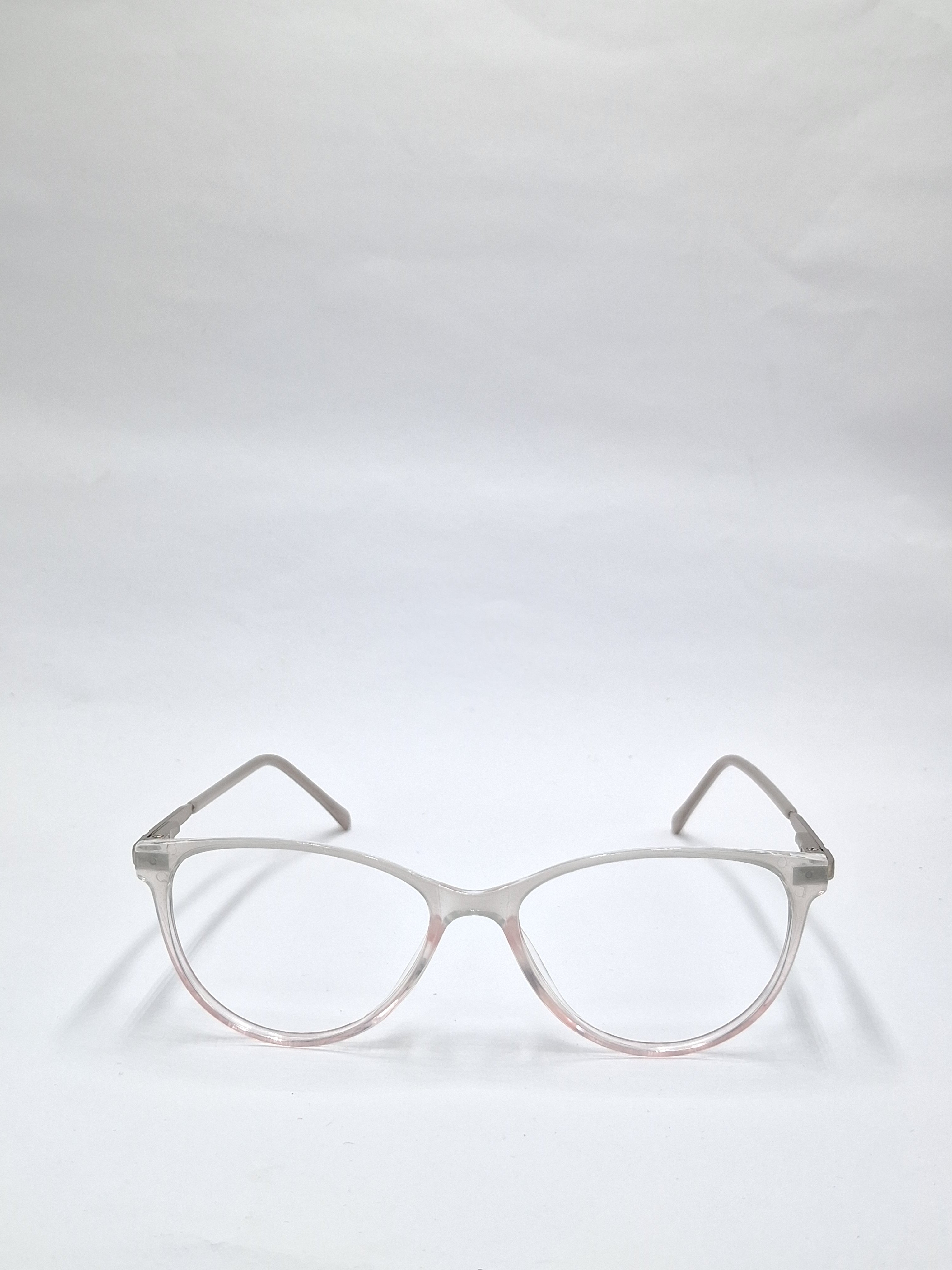 vision plus transparent pink shadow metal stick frame
