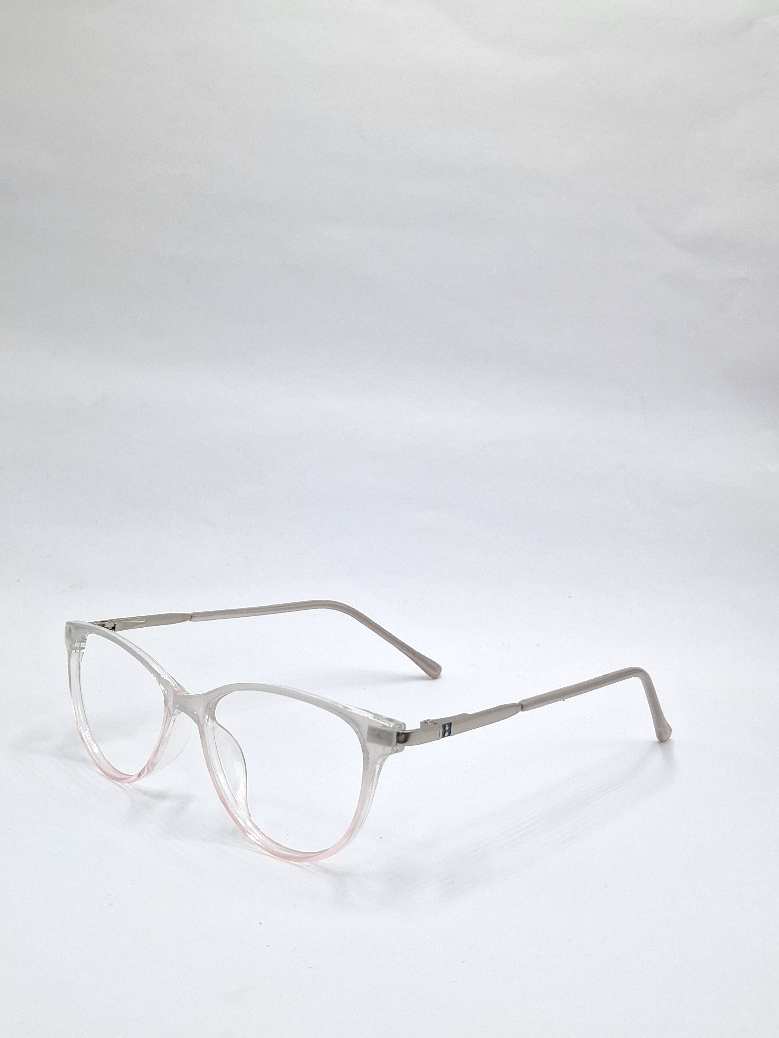 vision plus transparent pink shadow metal stick frame