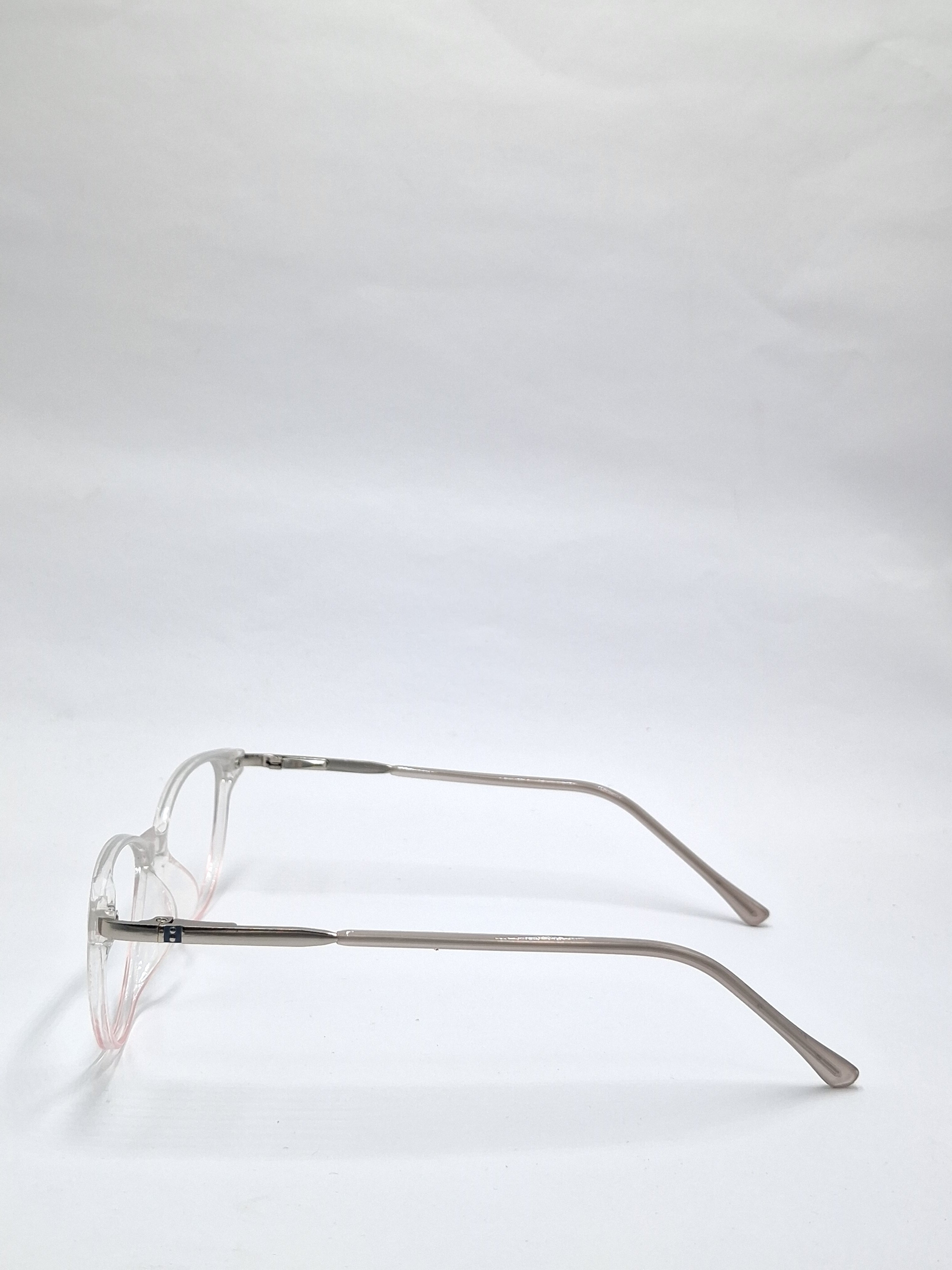 vision plus transparent pink shadow metal stick frame