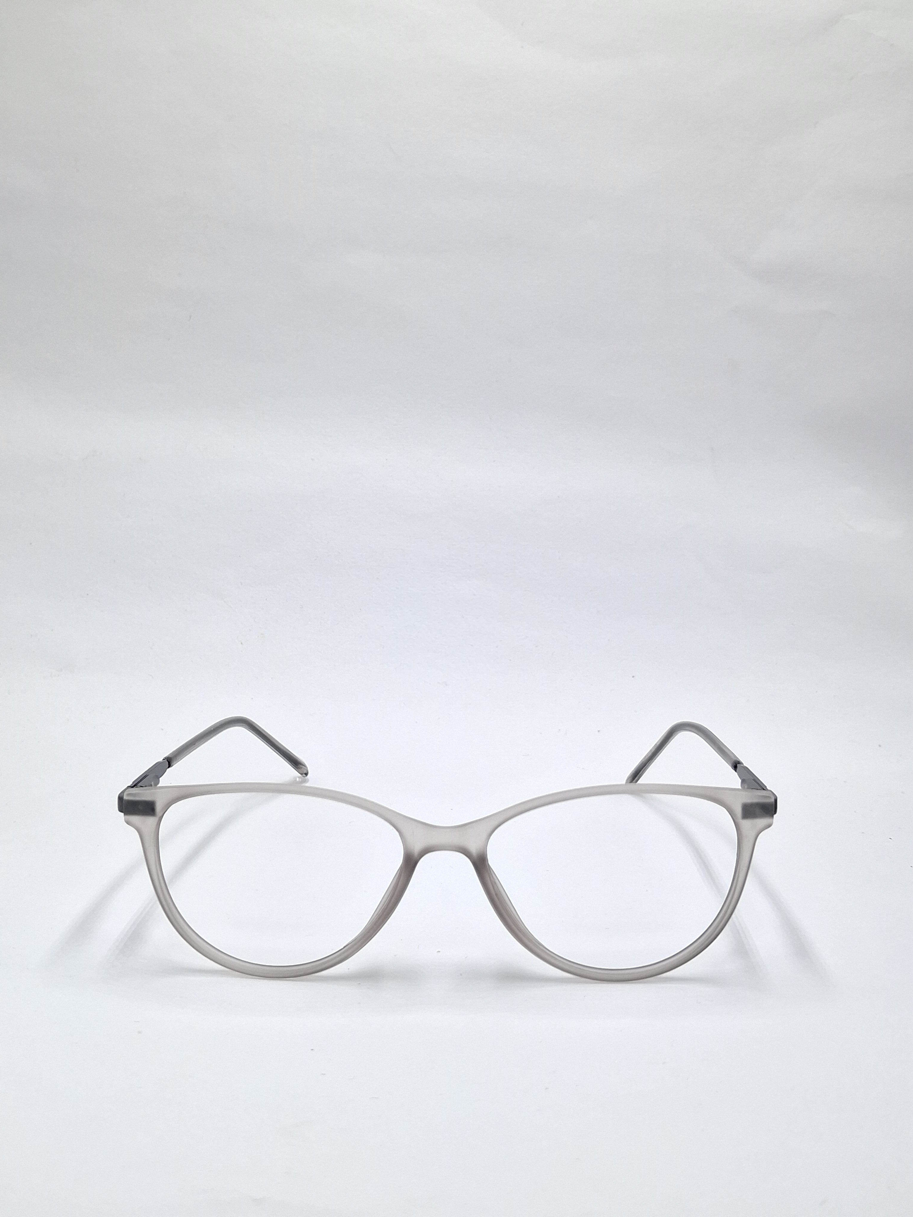 vision plus matte silver with black metal stick frame