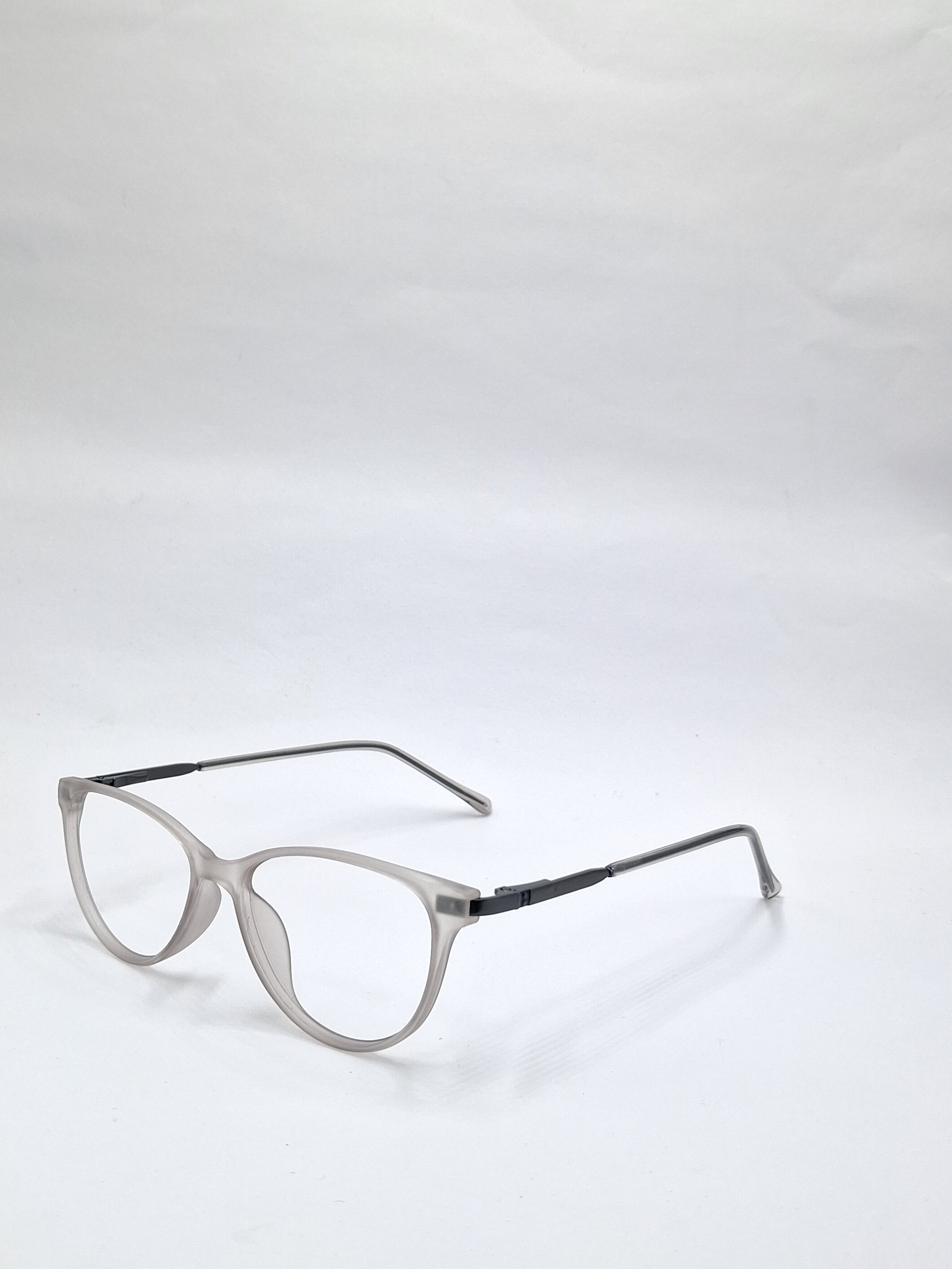 vision plus matte silver with black metal stick frame