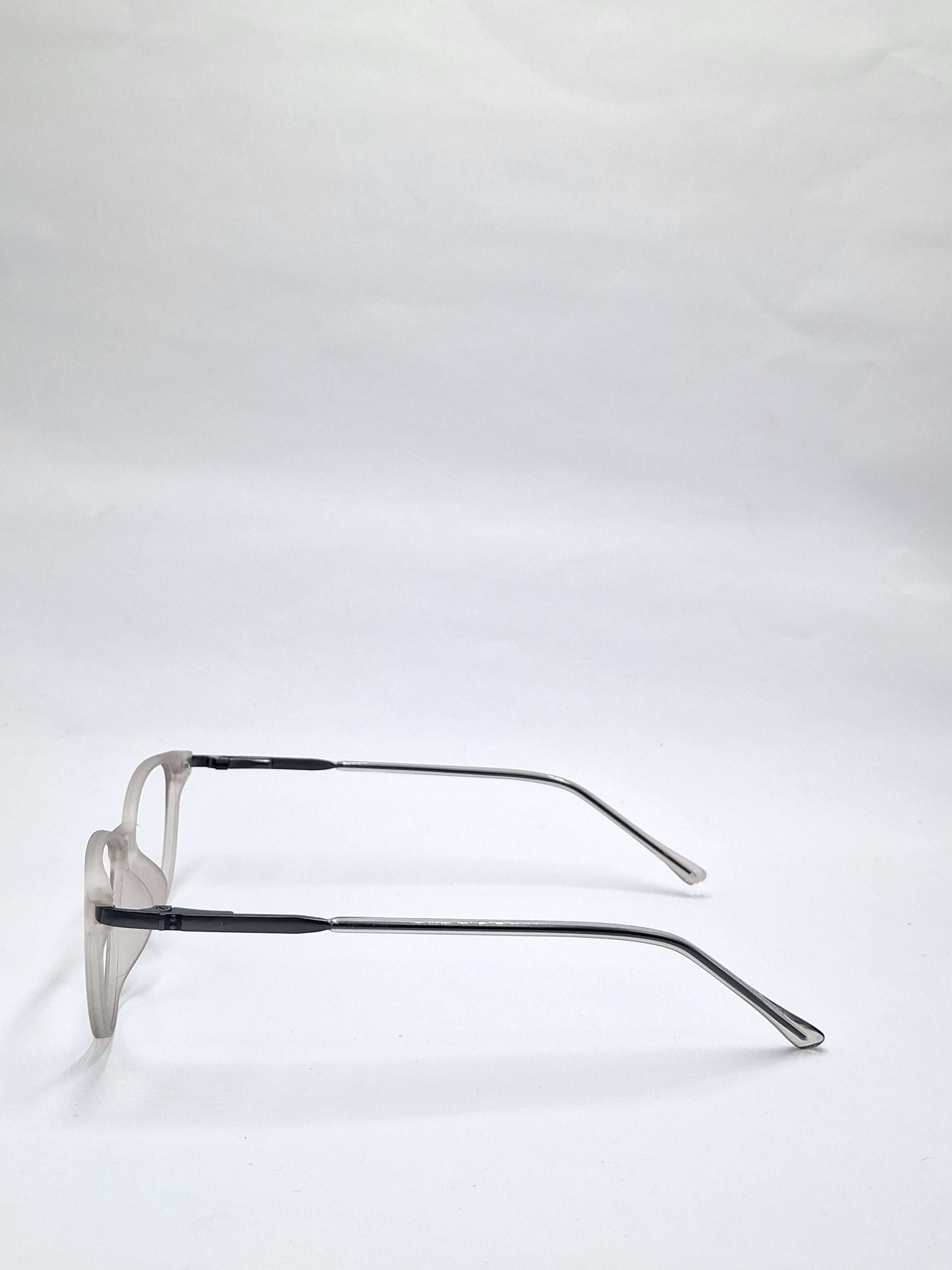 vision plus matte silver with black metal stick frame