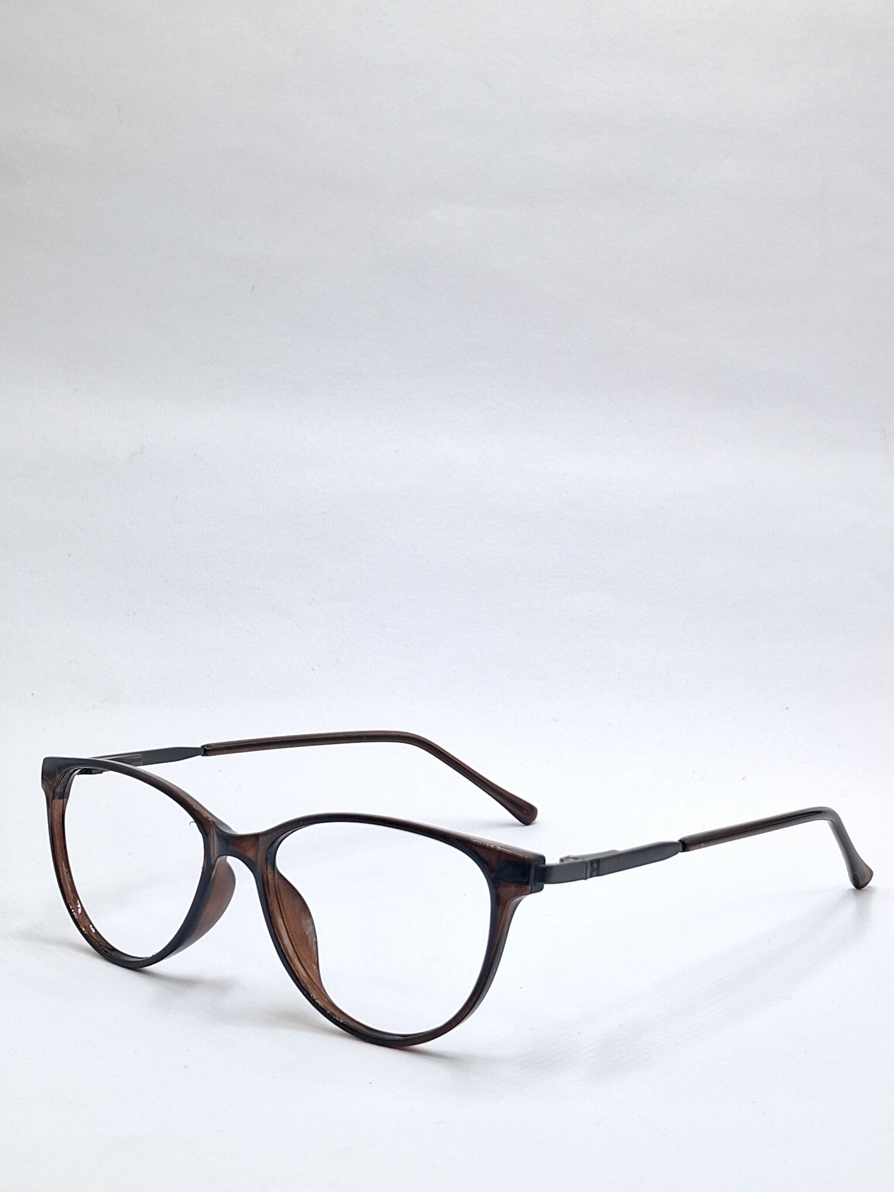 vision plus glossy brown frame