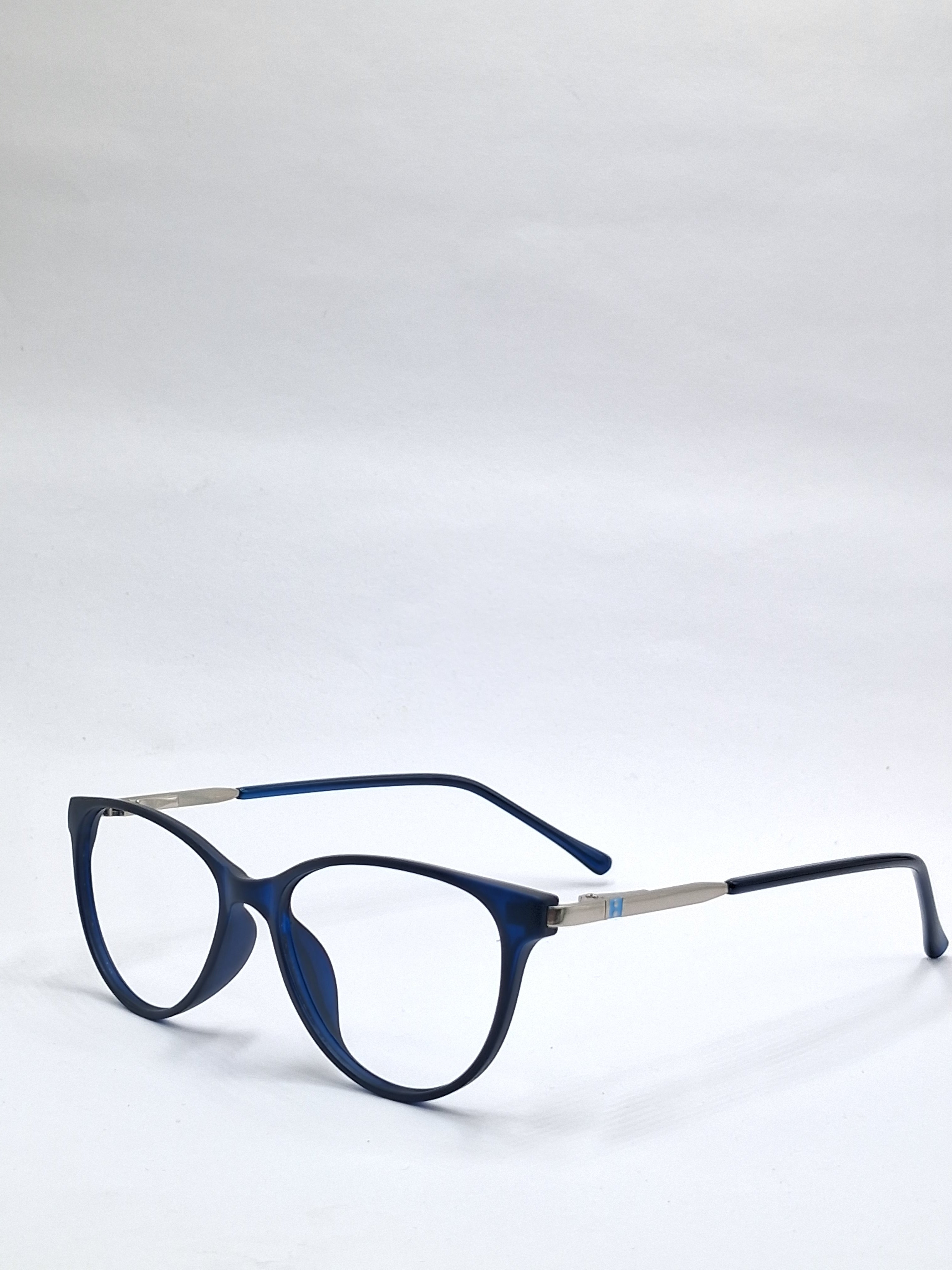 vision plus matte blue with metal frame