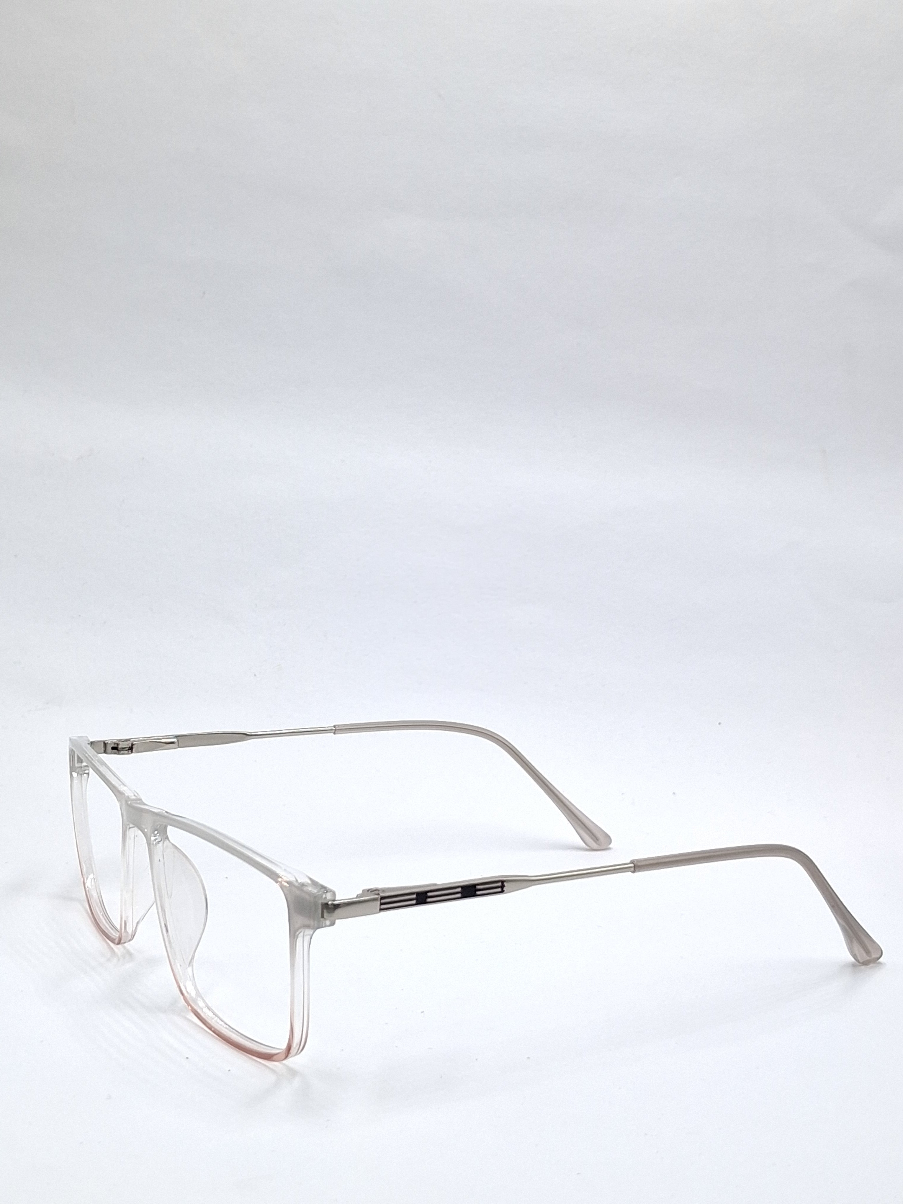 vision plus transparent gray and beige with metal stick frame