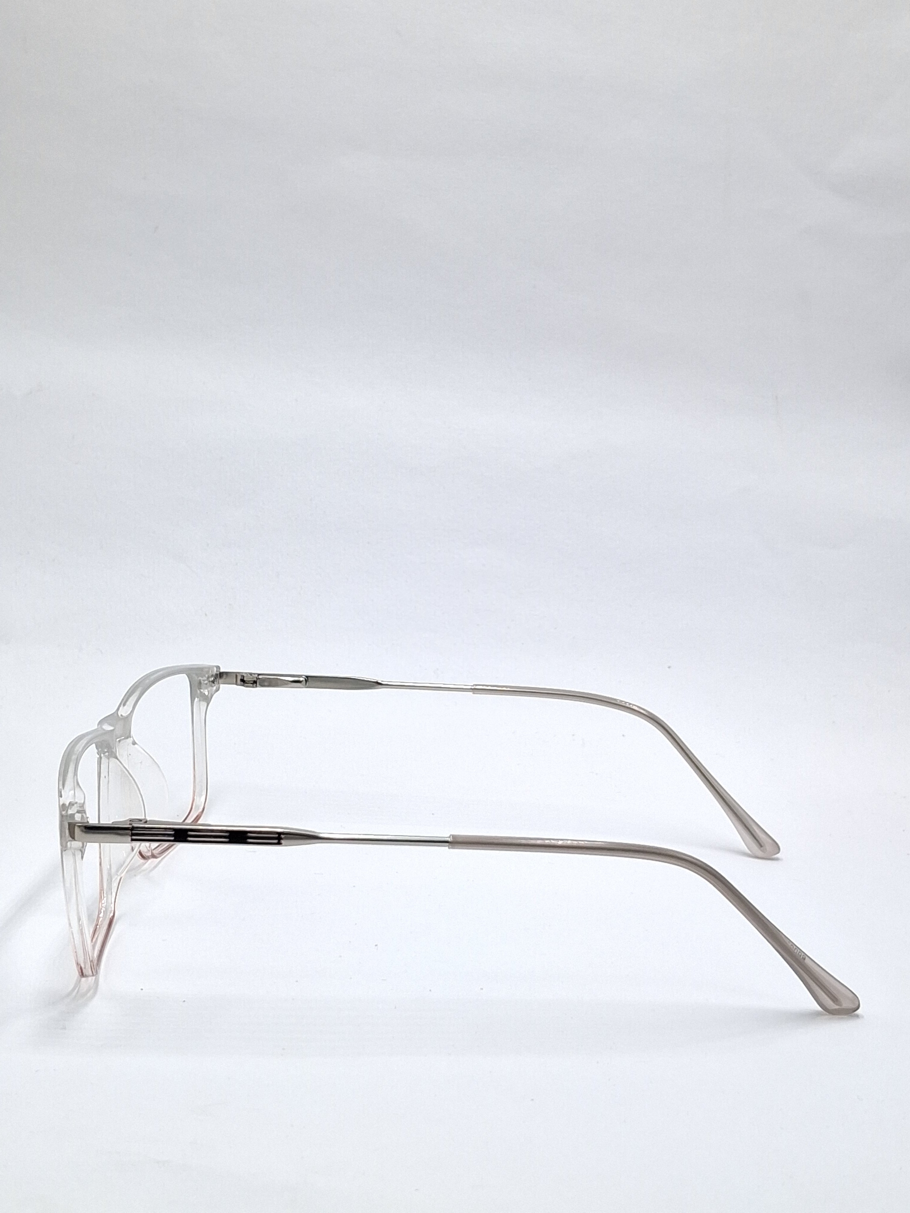 vision plus transparent gray and beige with metal stick frame