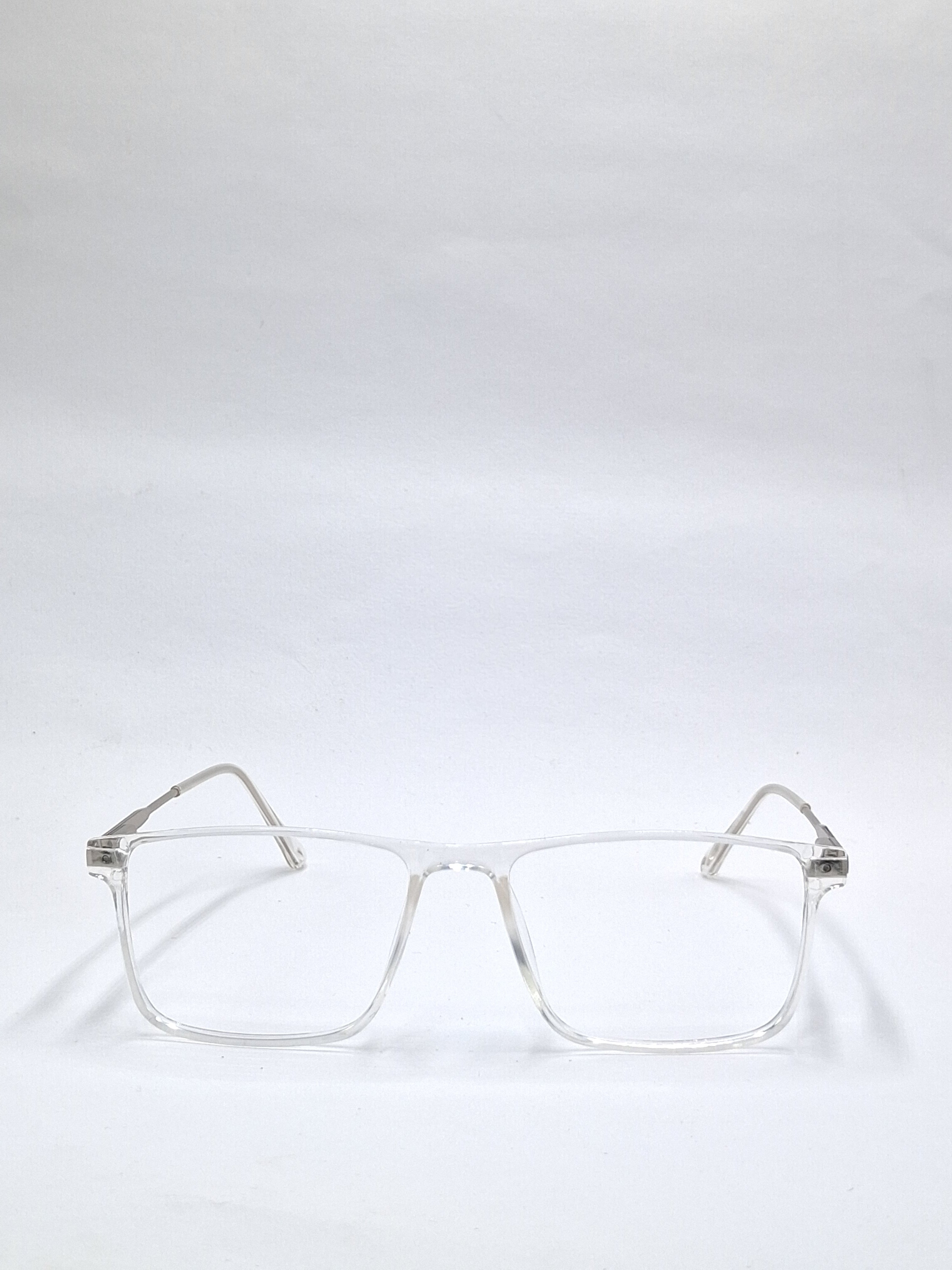 vision plus transparent clear white with metal stick frame