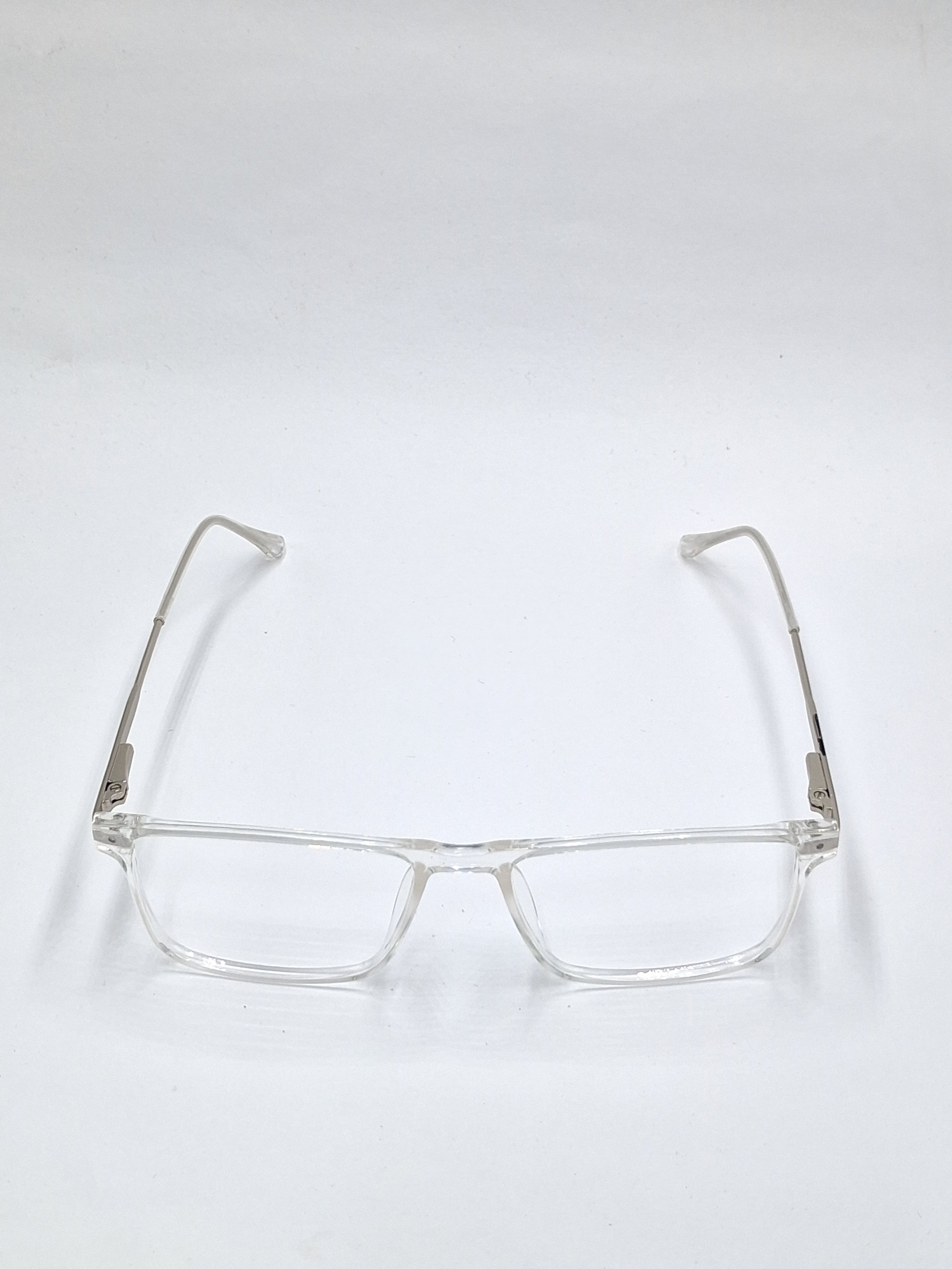 vision plus transparent clear white with metal stick frame