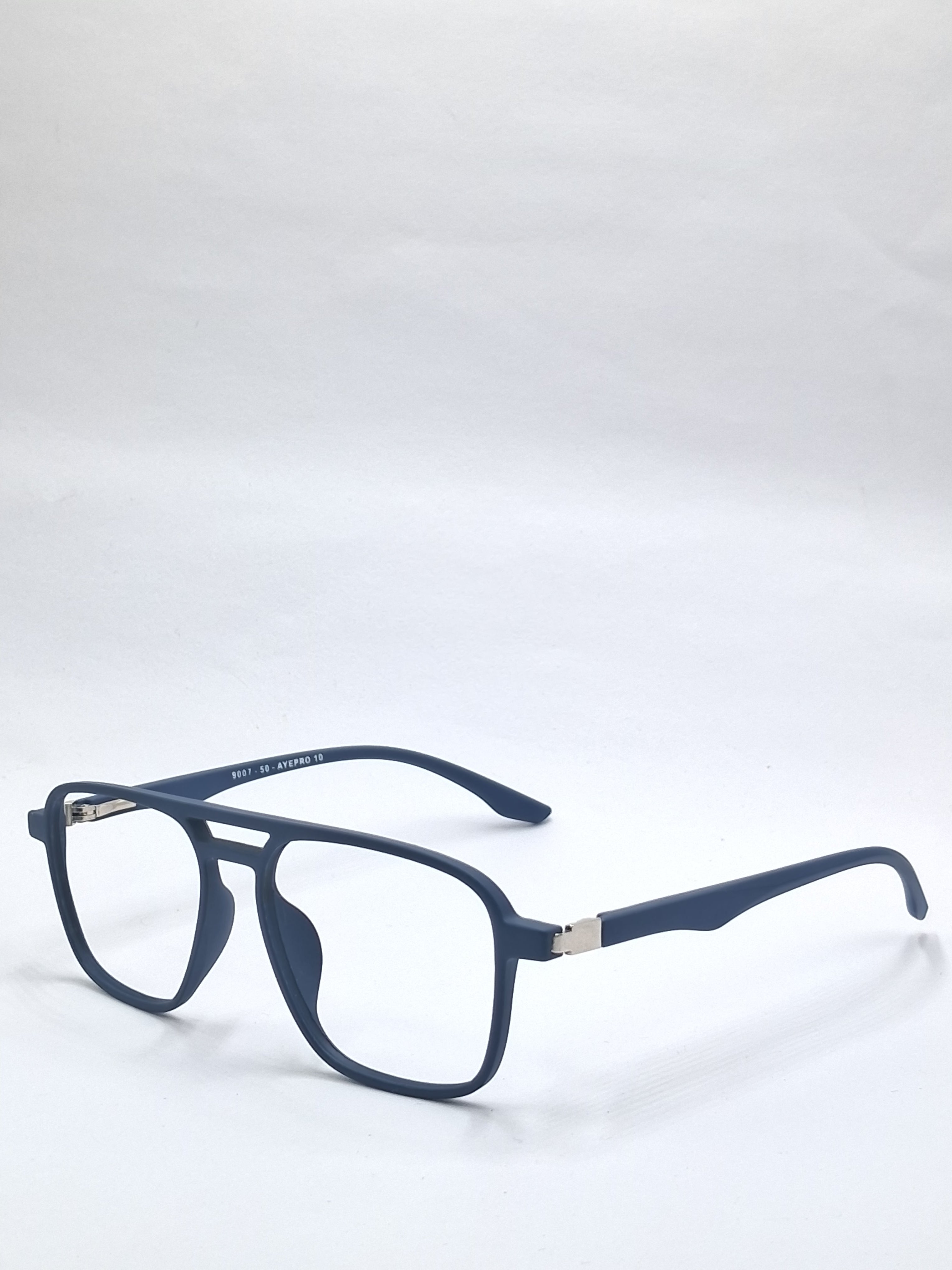 vision plus matte blue double bar frame