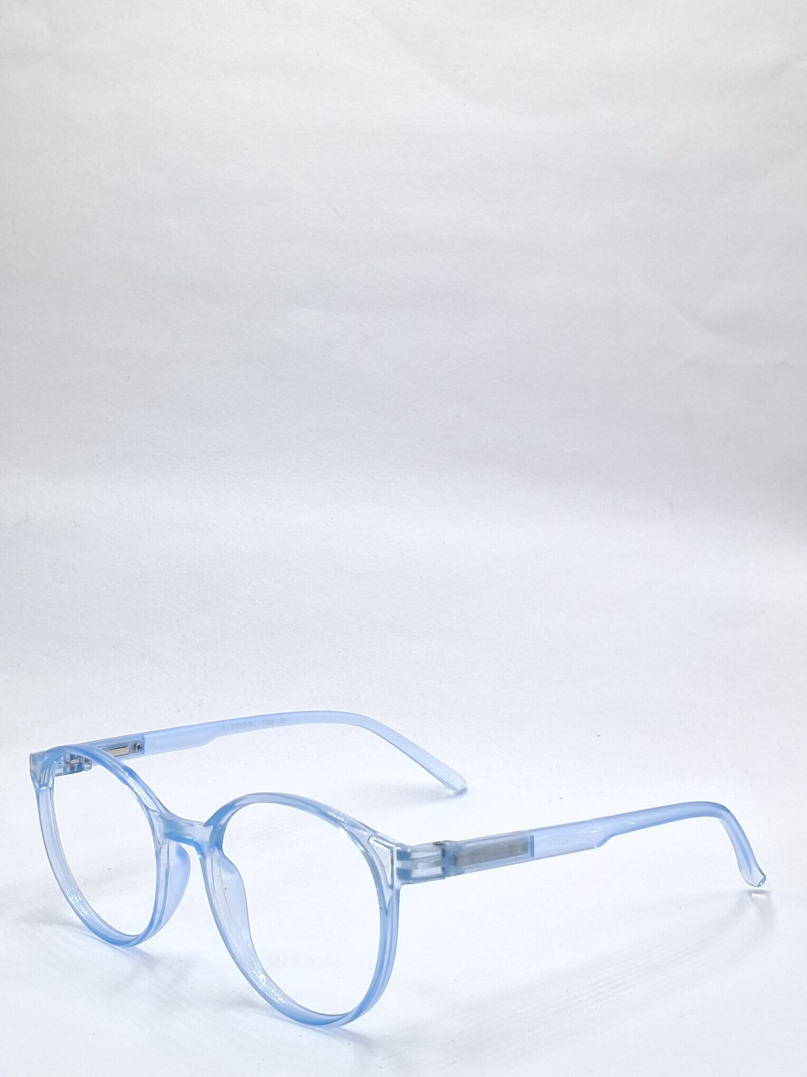 vision plus transparent ocean blue frame