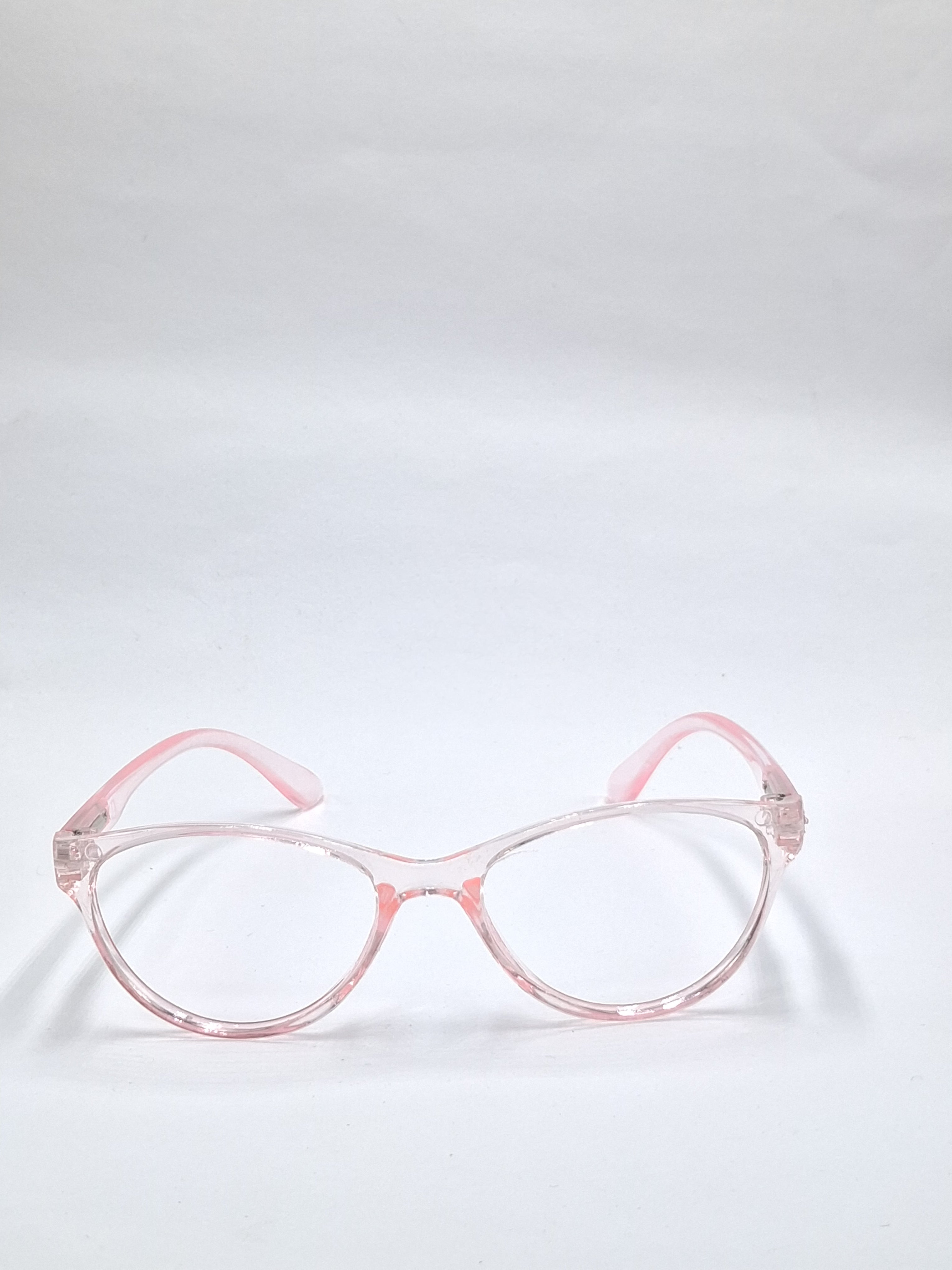 vision plus transparent pink frame